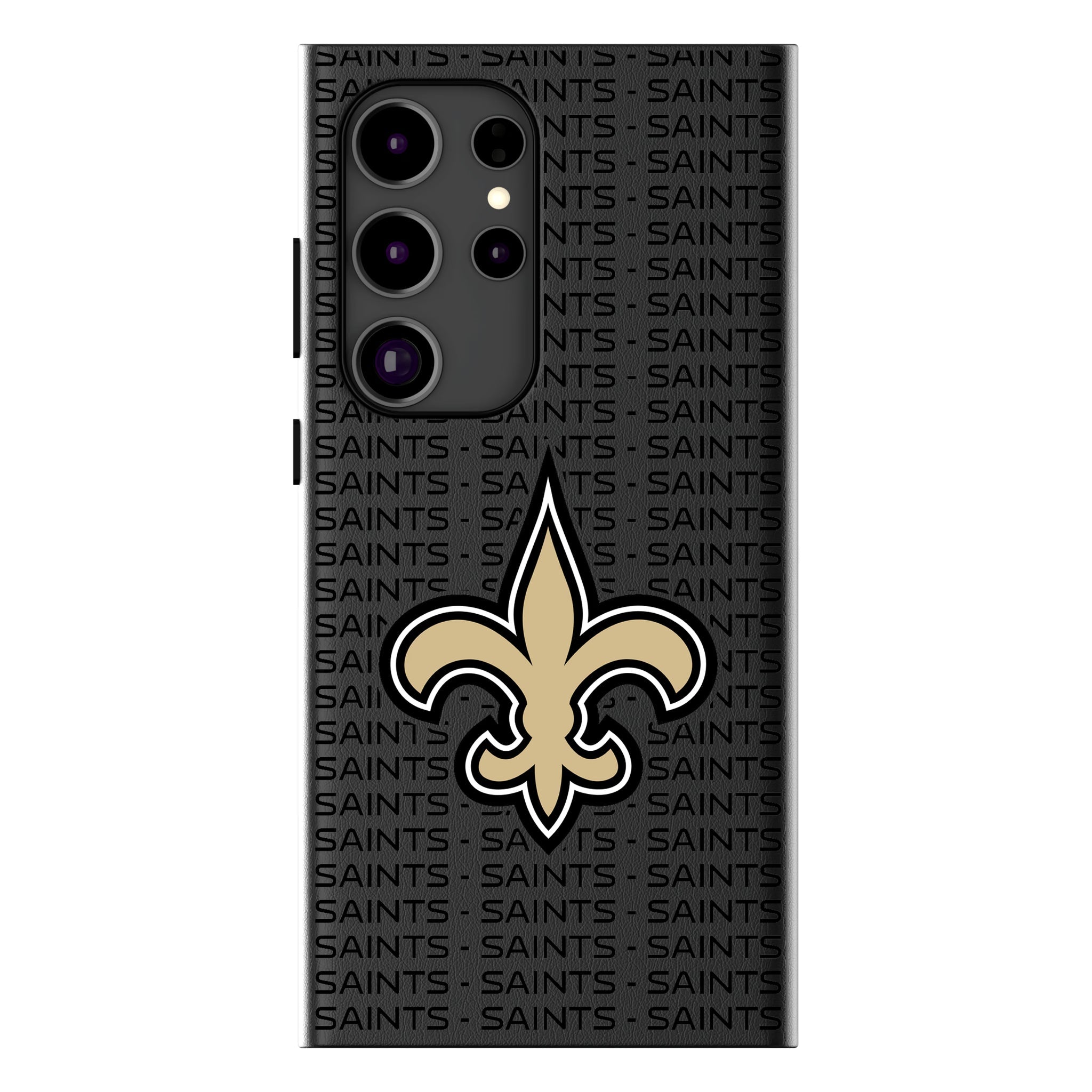 New Orleans Saints Text Backdrop MagSafe Compatible Phone Case for Samsung Galaxy
