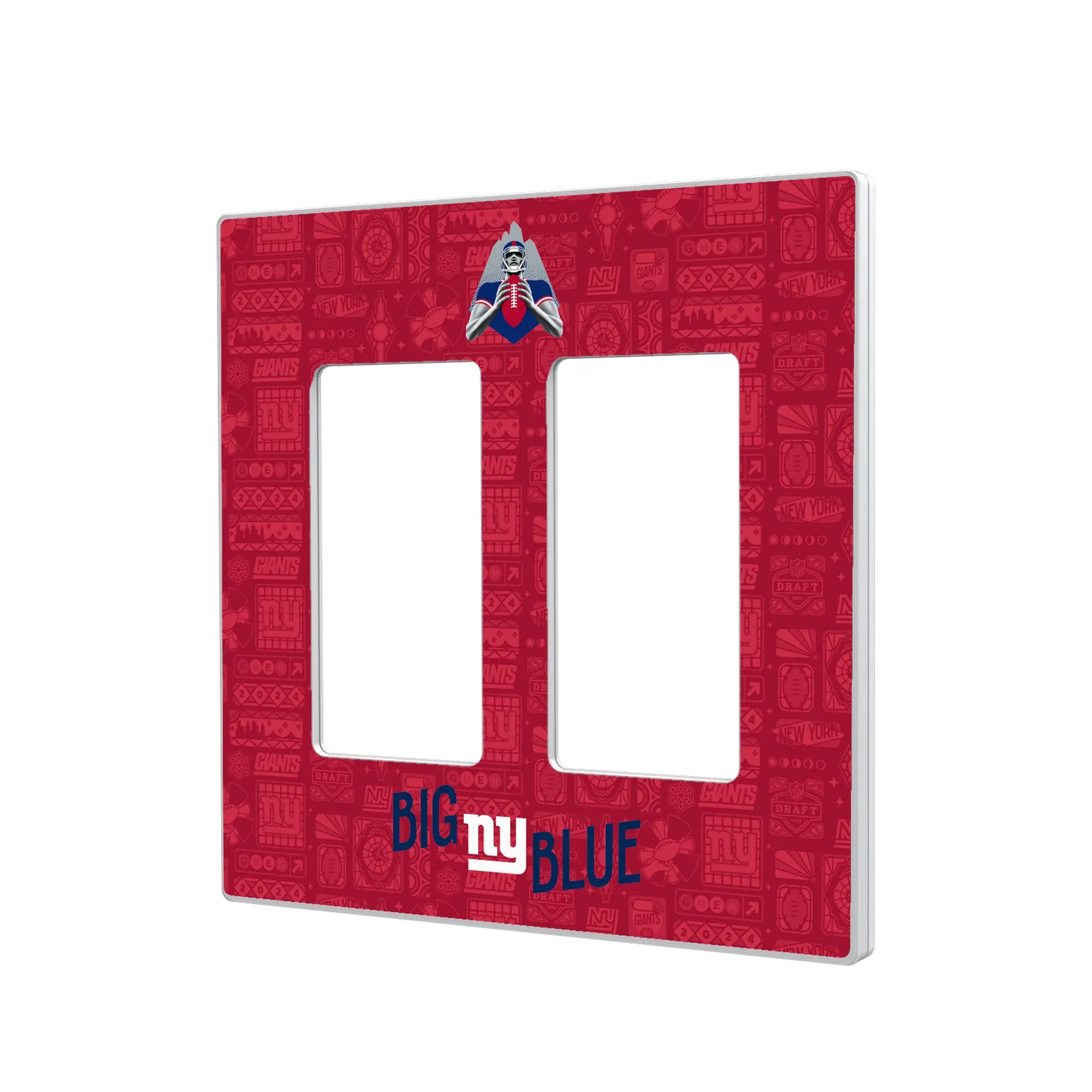 New York Giants 2024 Illustrated Limited Edition Hidden-Screw Light Switch Plate