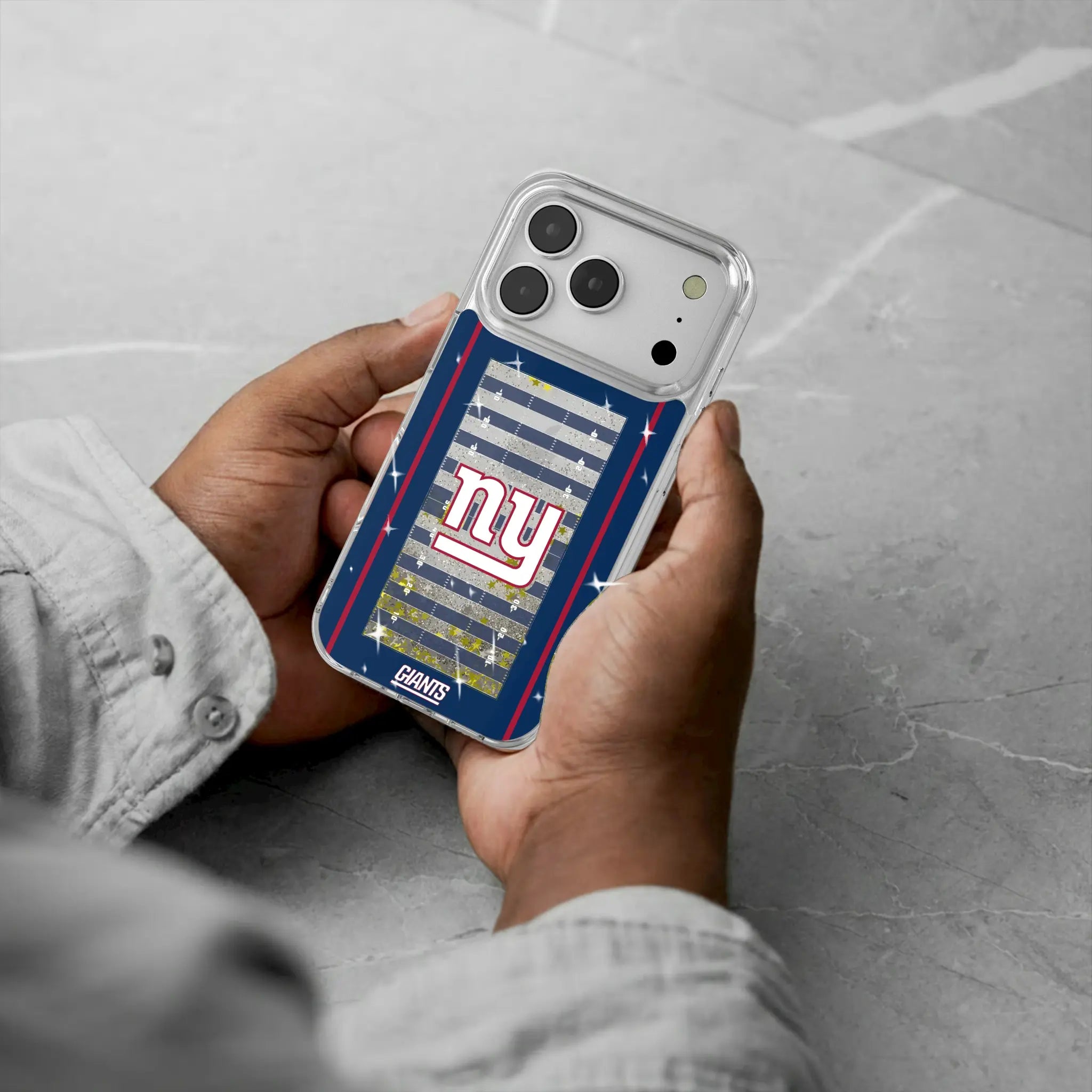 New York Giants Field Glitter Phone Case