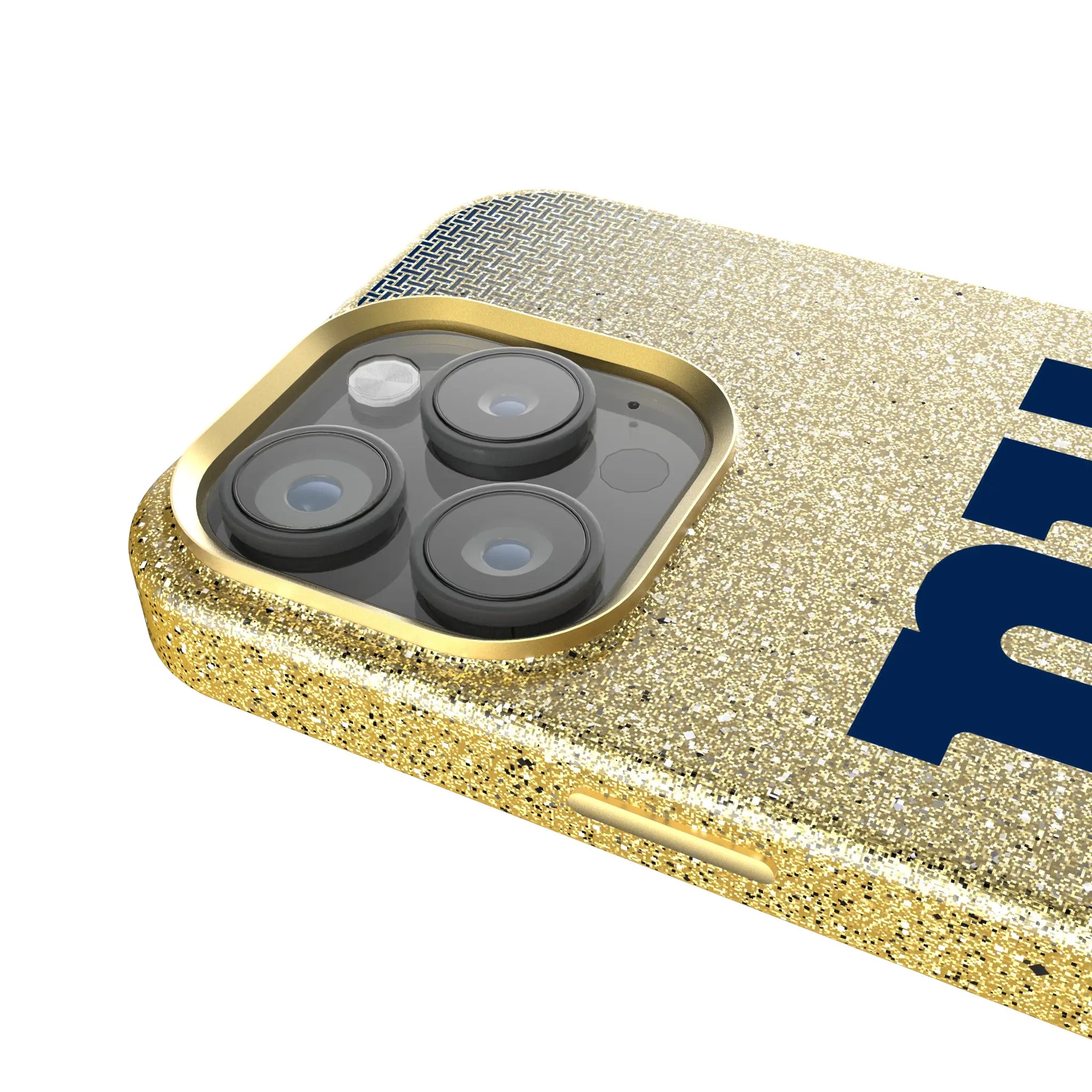 New York Giants Linen Bling Phone Case for Apple iPhone