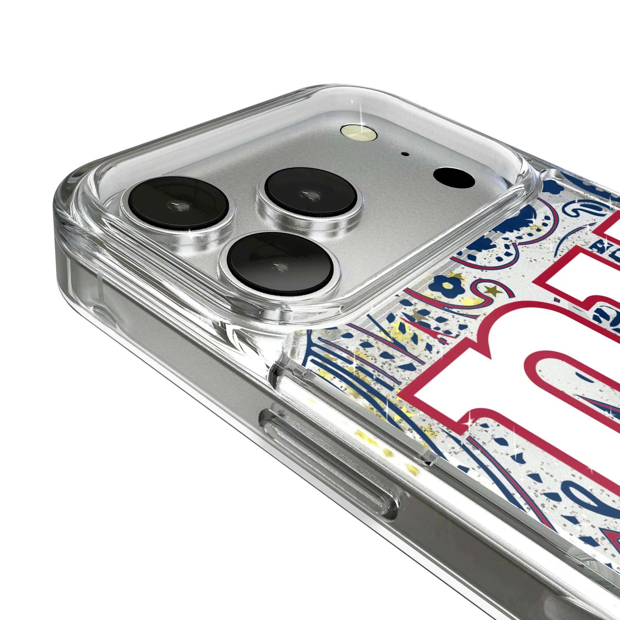 New York Giants Paisley Glitter Phone Case