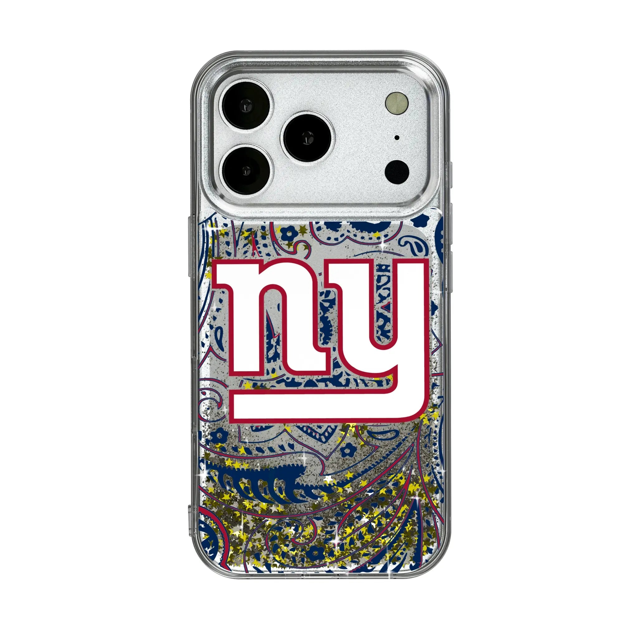 New York Giants Paisley Glitter Phone Case