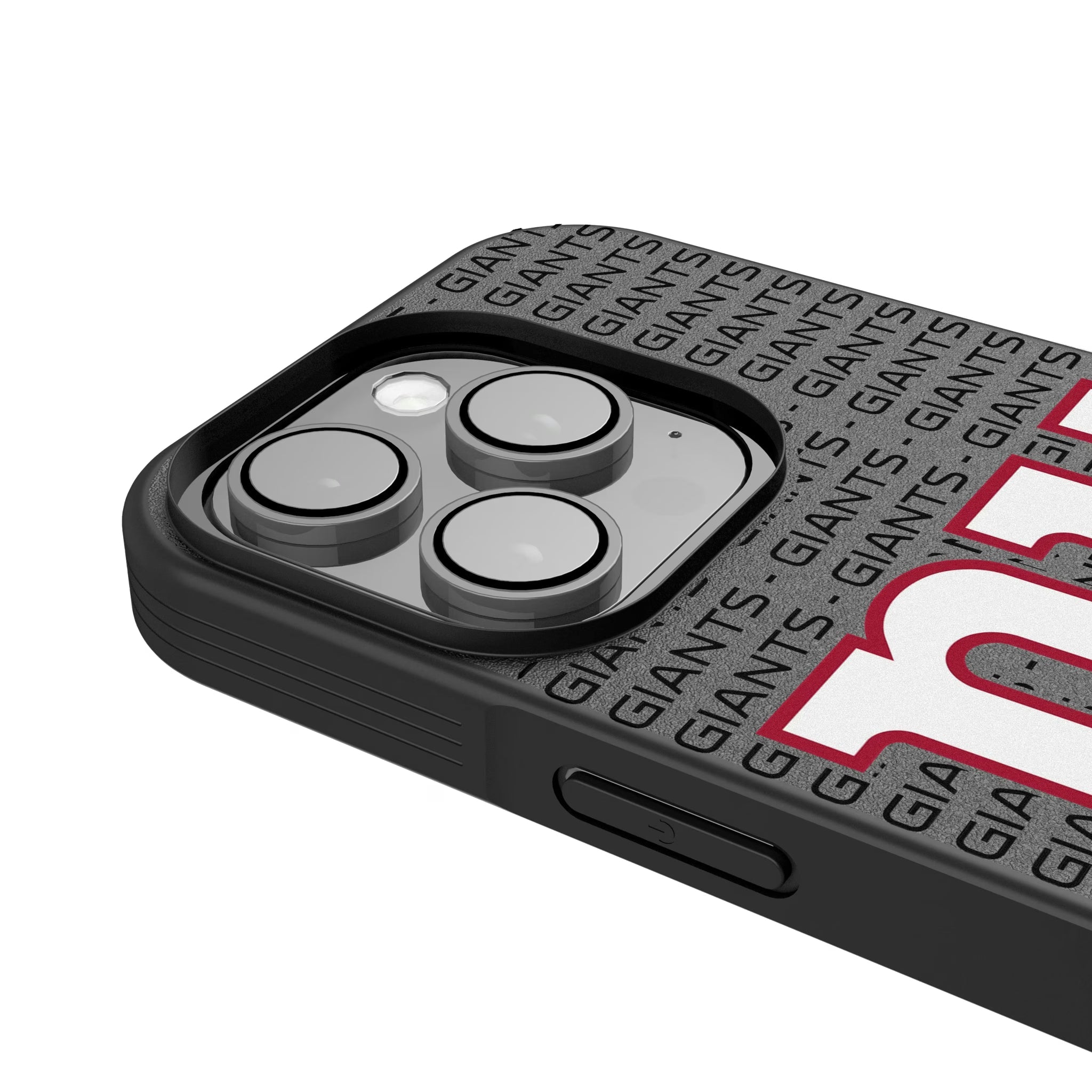 New York Giants Text Backdrop Bump Phone Case - Sports Gifts, Sports Memorabilia, Sports Collectibles, Fan Shop