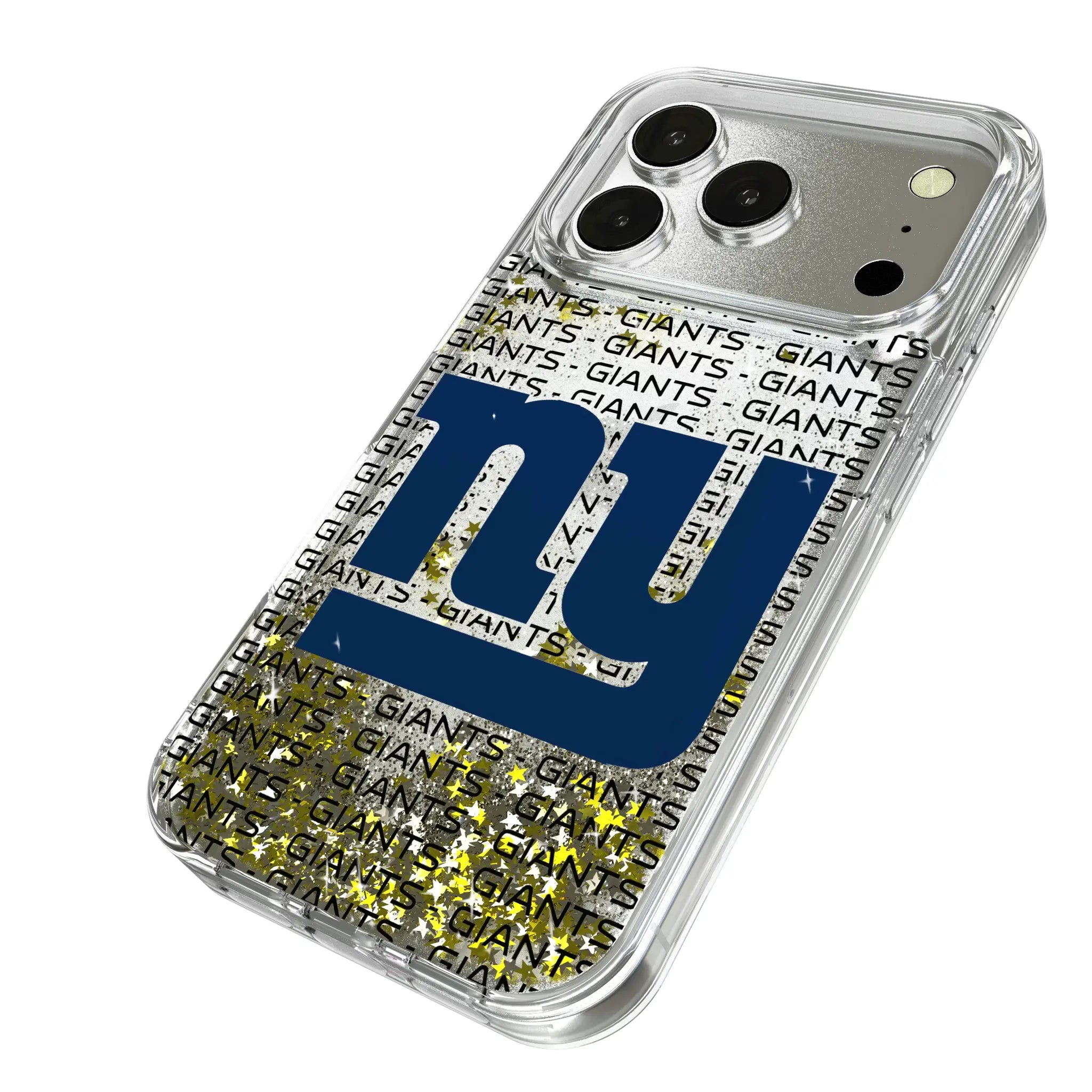New York Giants Text Backdrop Glitter Phone Case