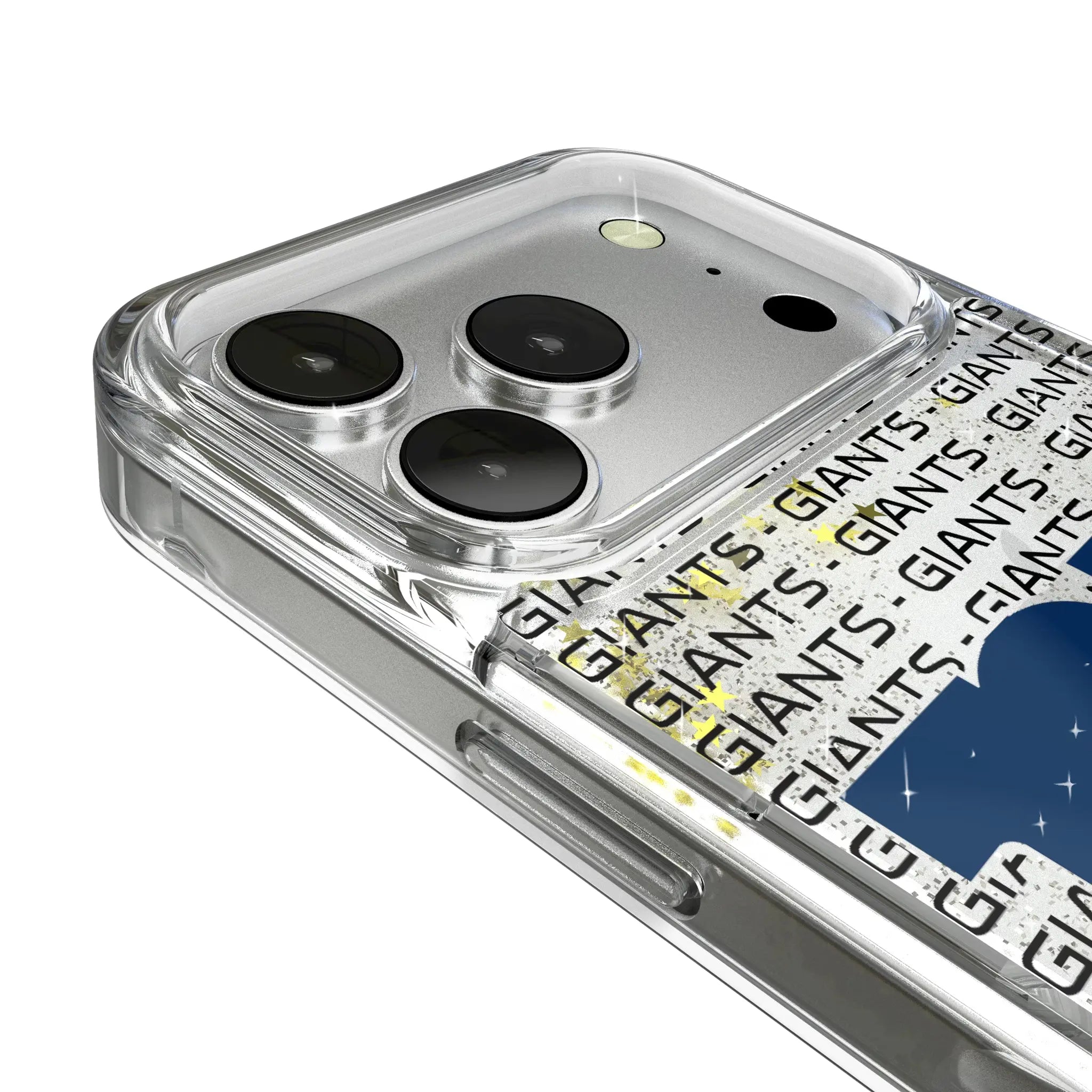 New York Giants Text Backdrop Glitter Phone Case