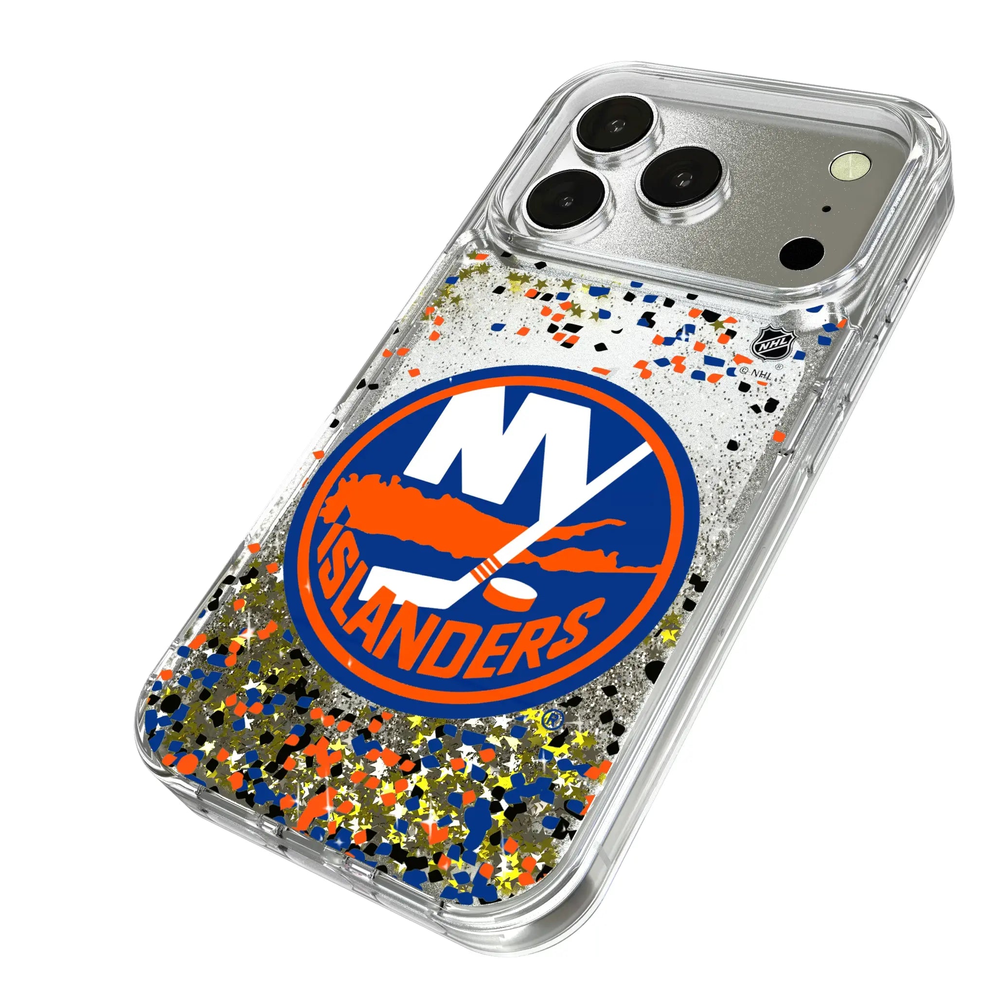 New York Islanders Confetti Glitter Phone Case