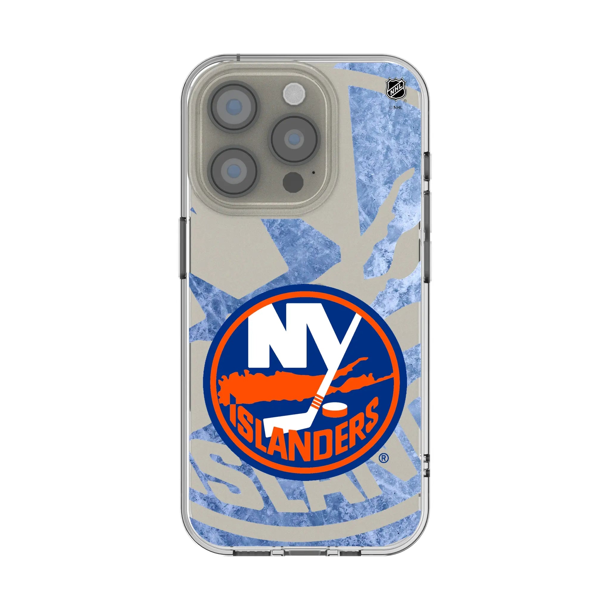 New York Islanders Ice Tilt Clear Phone Case for Apple iPhone