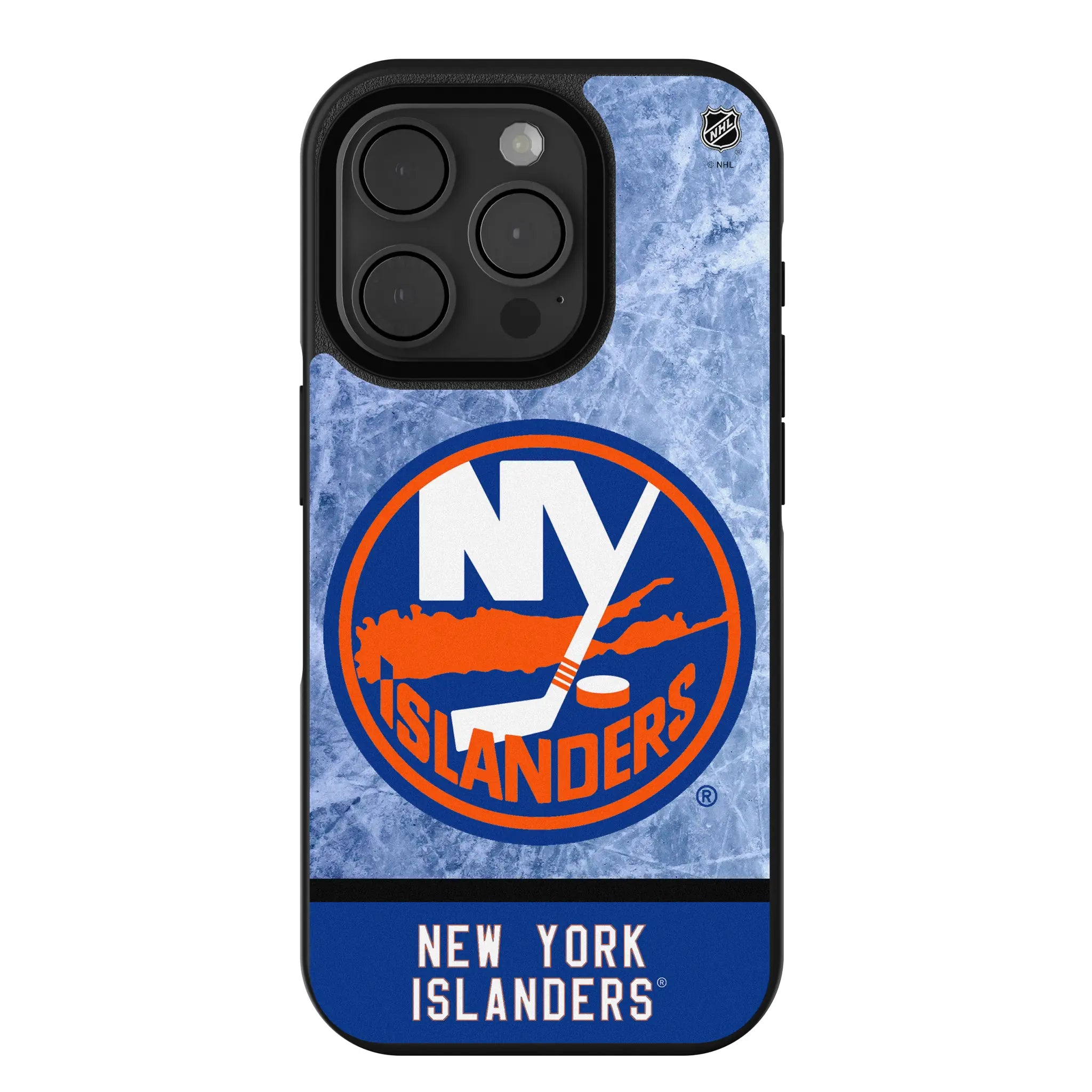New York Islanders Ice Wordmark Bump Phone Case
