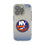 New York Islanders Linen Clear Phone Case for Apple iPhone