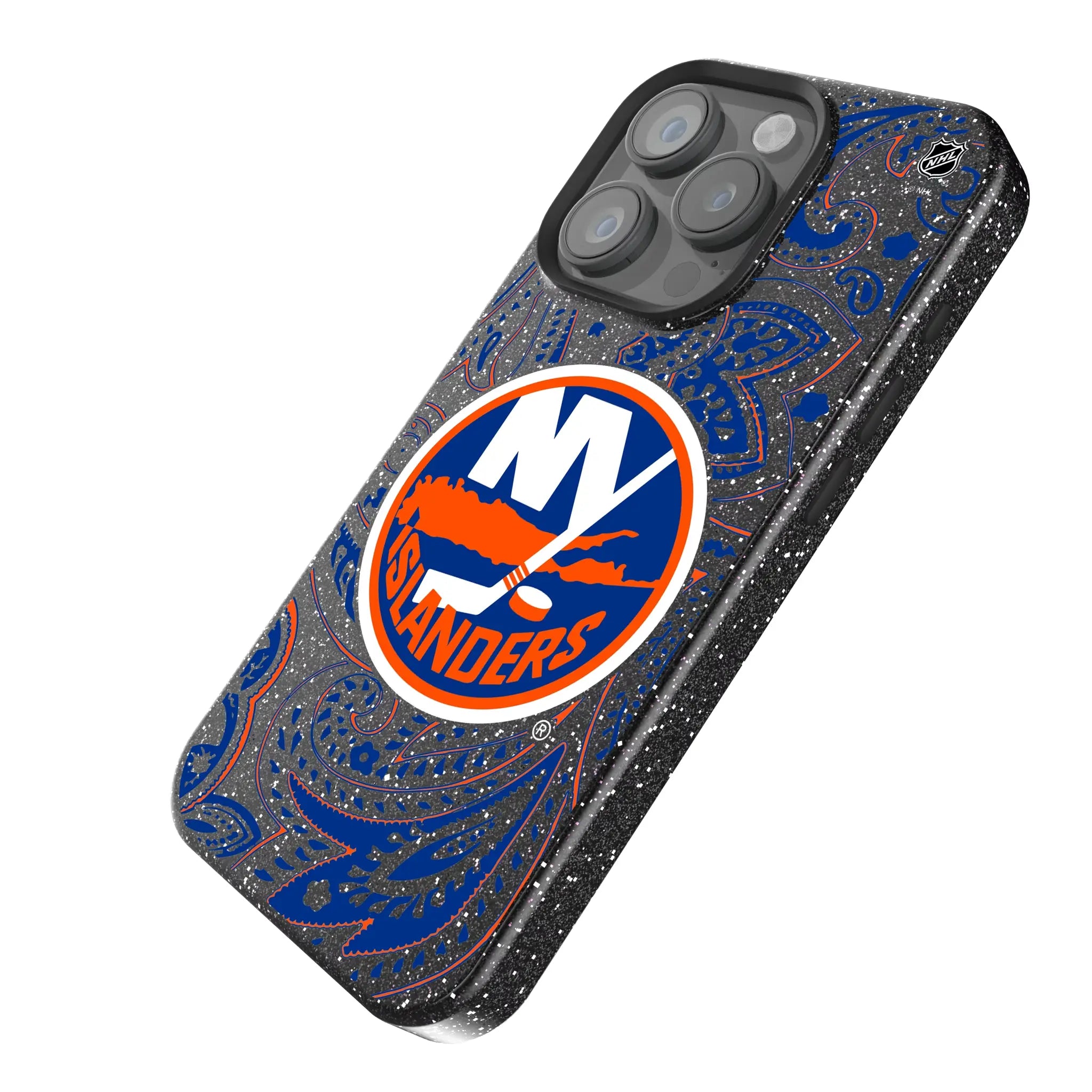New York Islanders Paisley Bling Phone Case