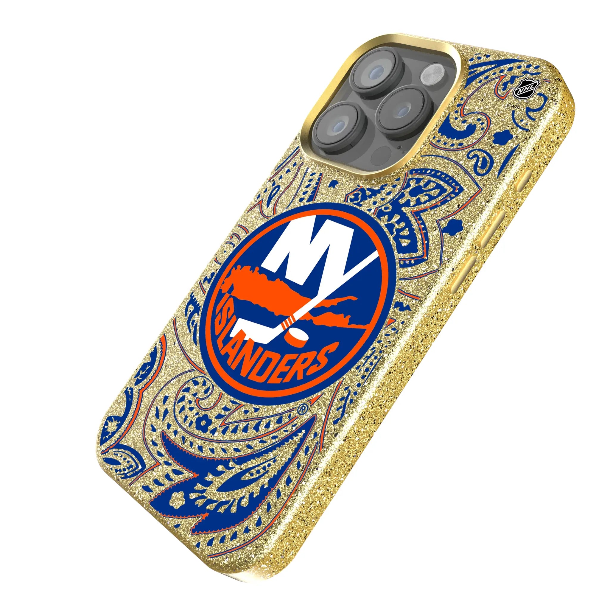 New York Islanders Paisley Bling Phone Case