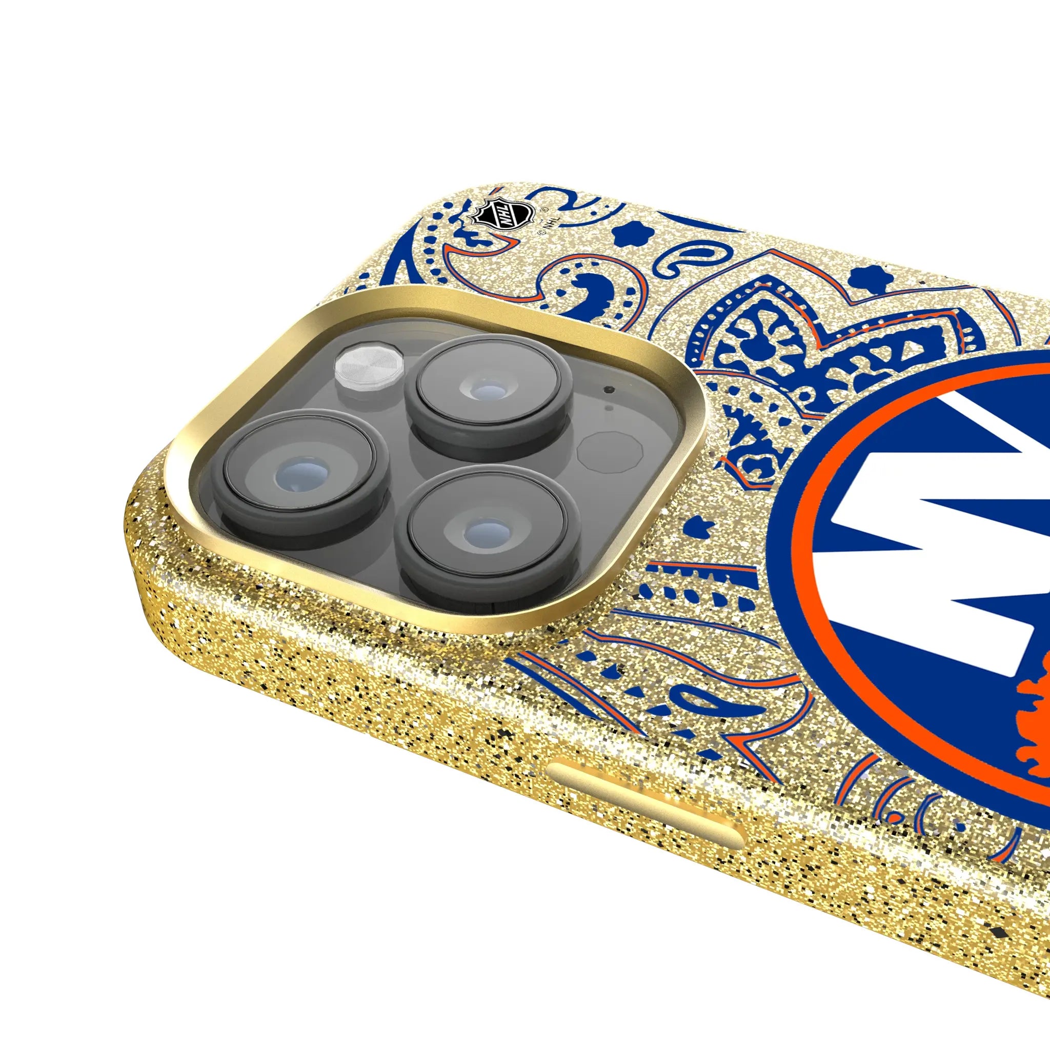 New York Islanders Paisley Bling Phone Case