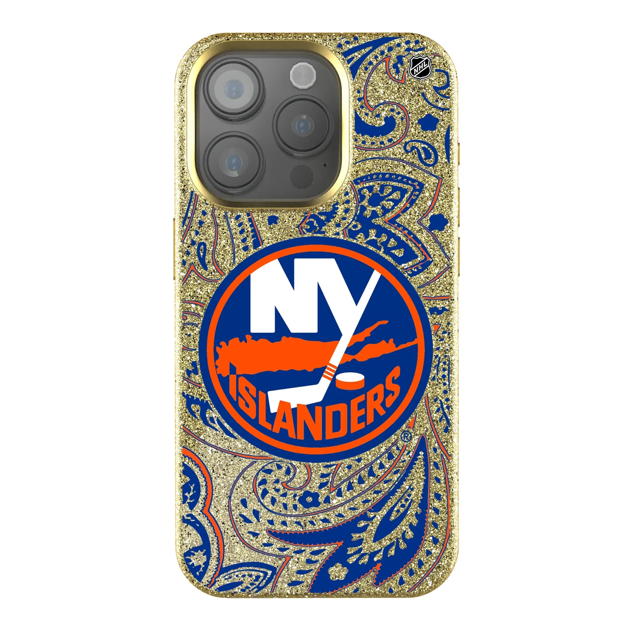 New York Islanders Paisley Bling Phone Case