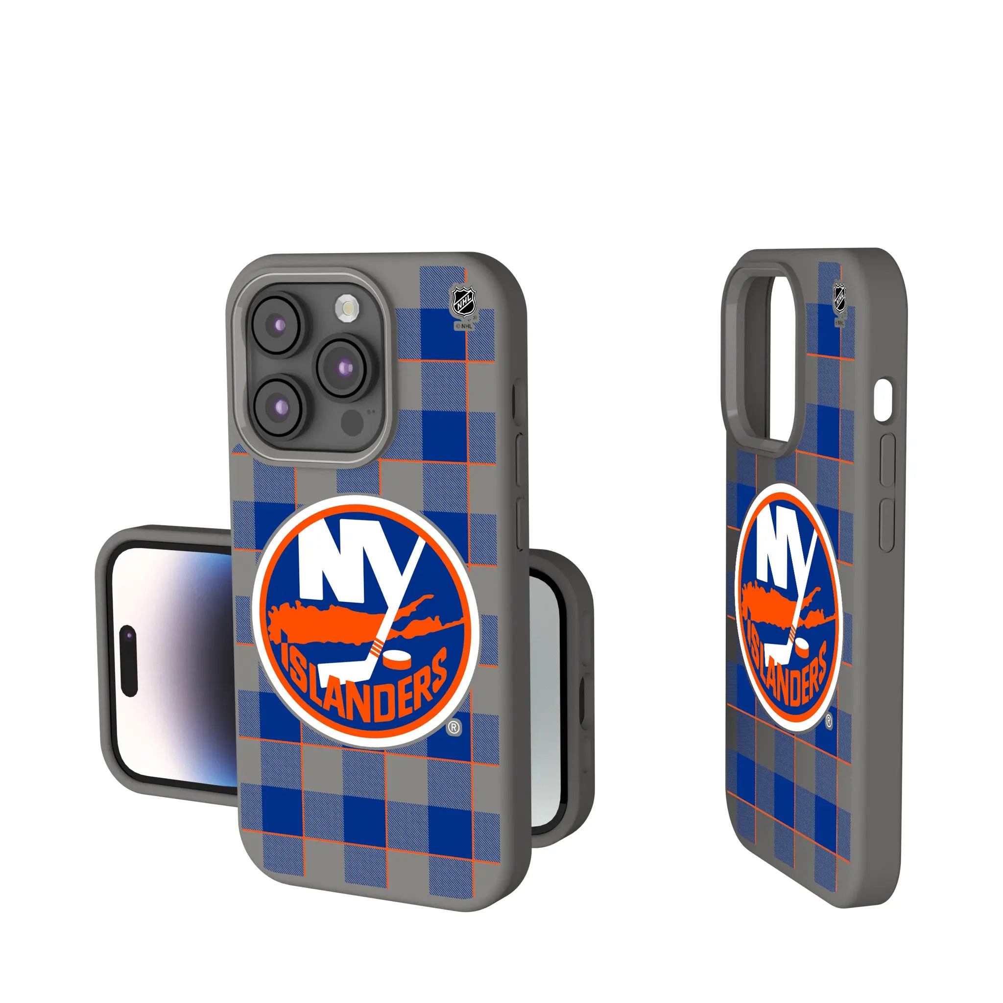 New York Islanders Plaid Soft Touch Phone Case