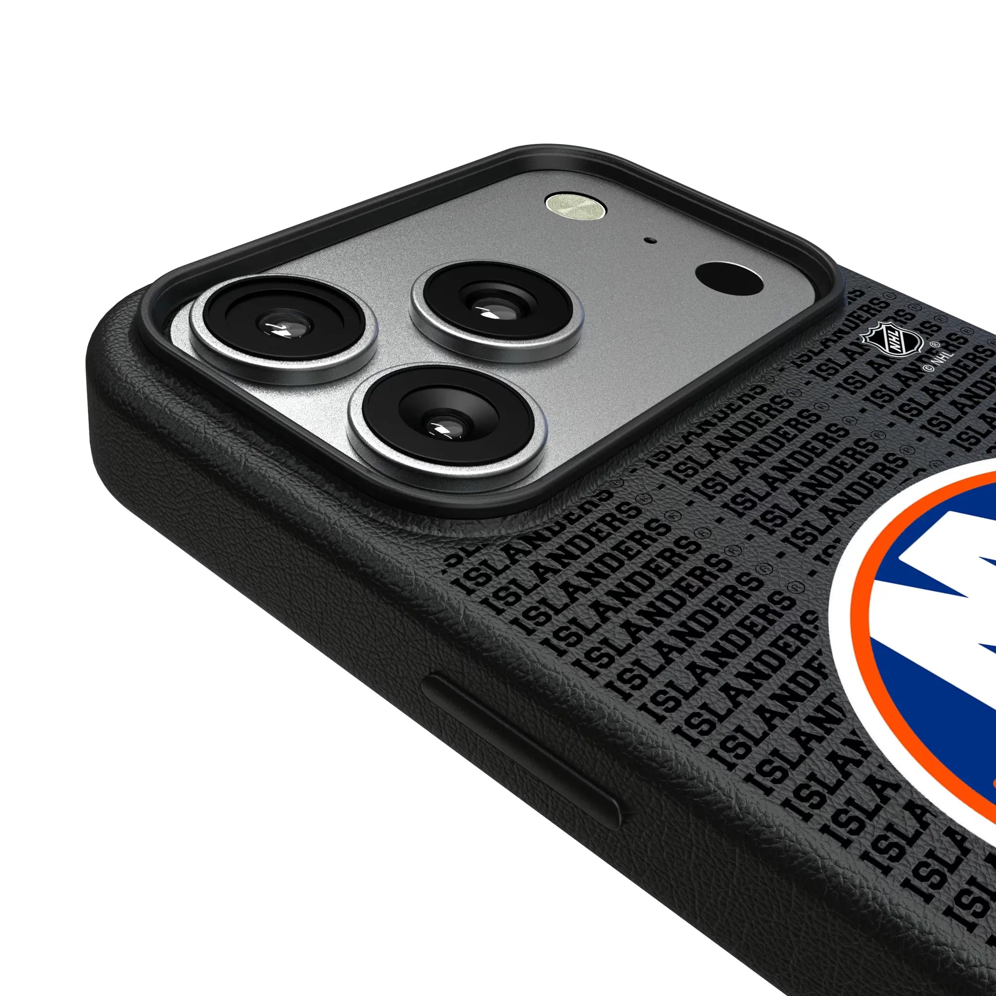 New York Islanders Text Backdrop MagSafe Compatible Phone Case for Apple iPhone