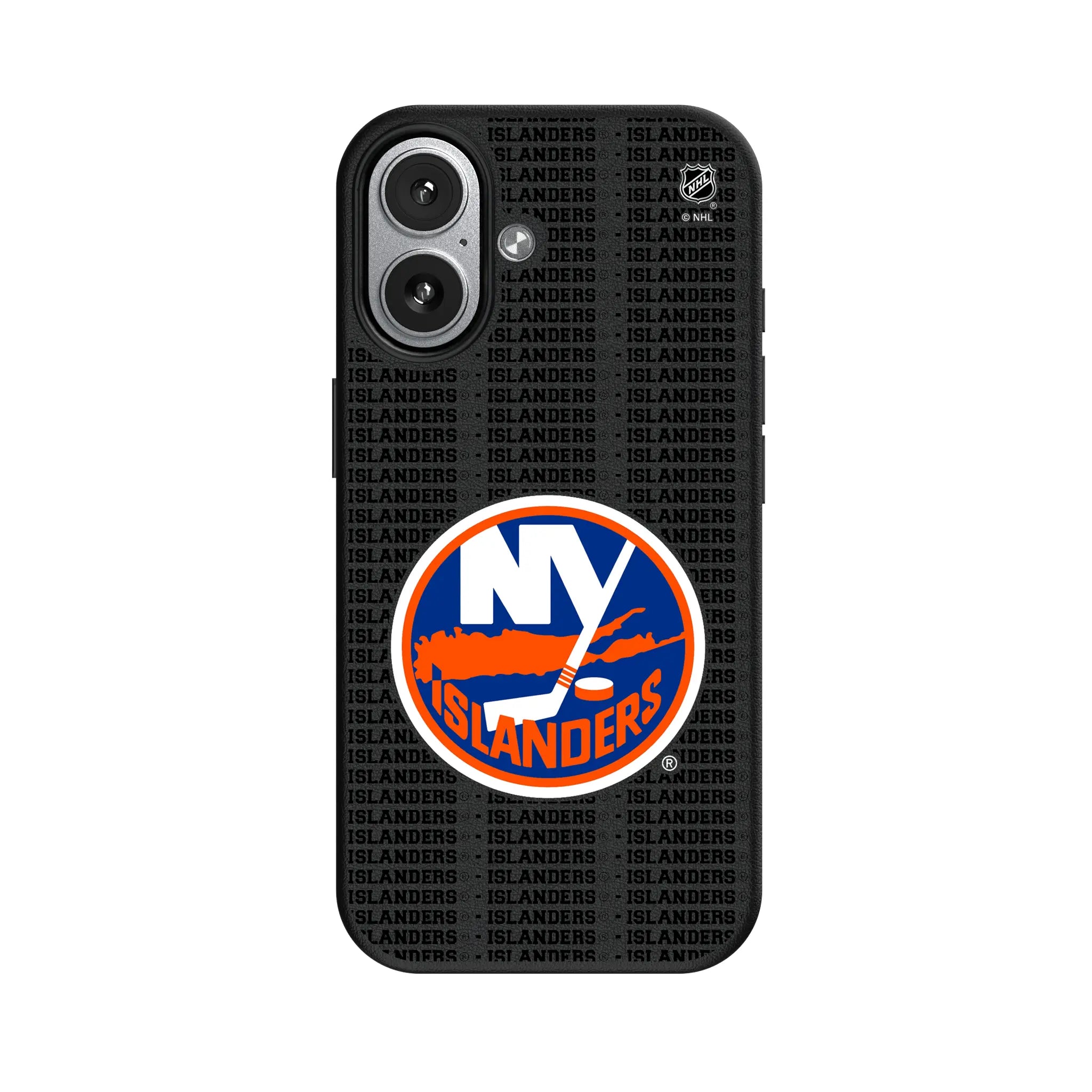 New York Islanders Text Backdrop MagSafe Compatible Phone Case for Apple iPhone