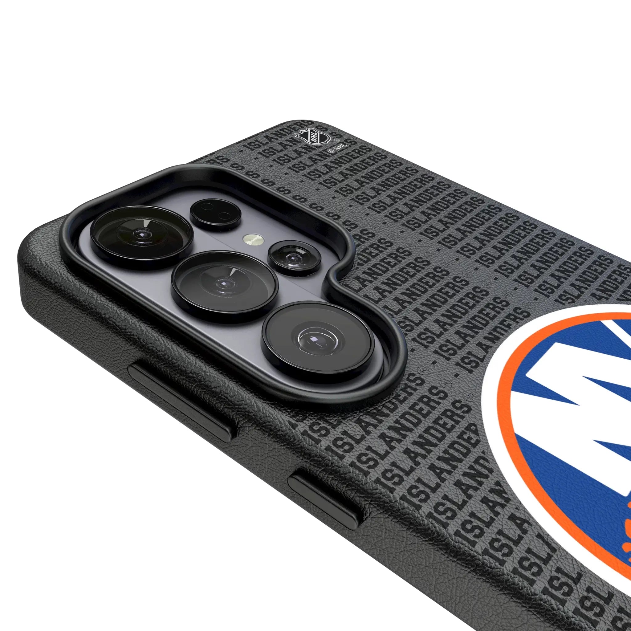 New York Islanders Text Backdrop MagSafe Compatible Phone Case for Samsung Galaxy
