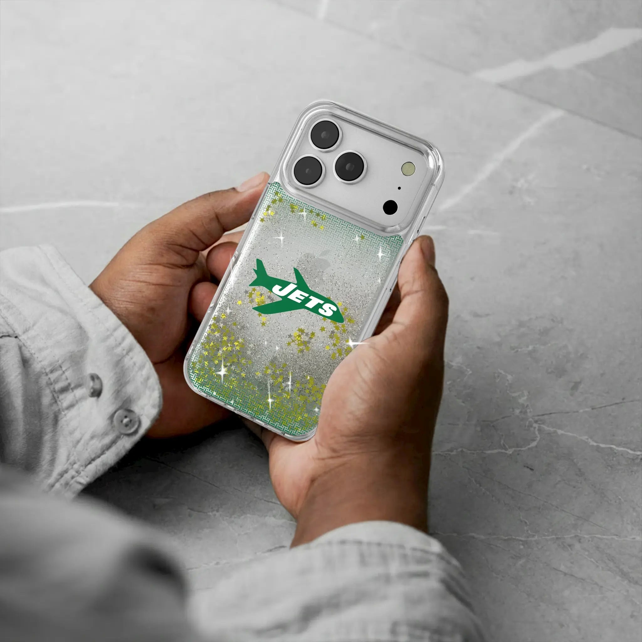 New York Jets 1963 Historic Collection Linen Glitter Phone Case