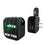 New York Jets 1963 Historic Collection Text Backdrop 2 in 1 USB A/C Charger