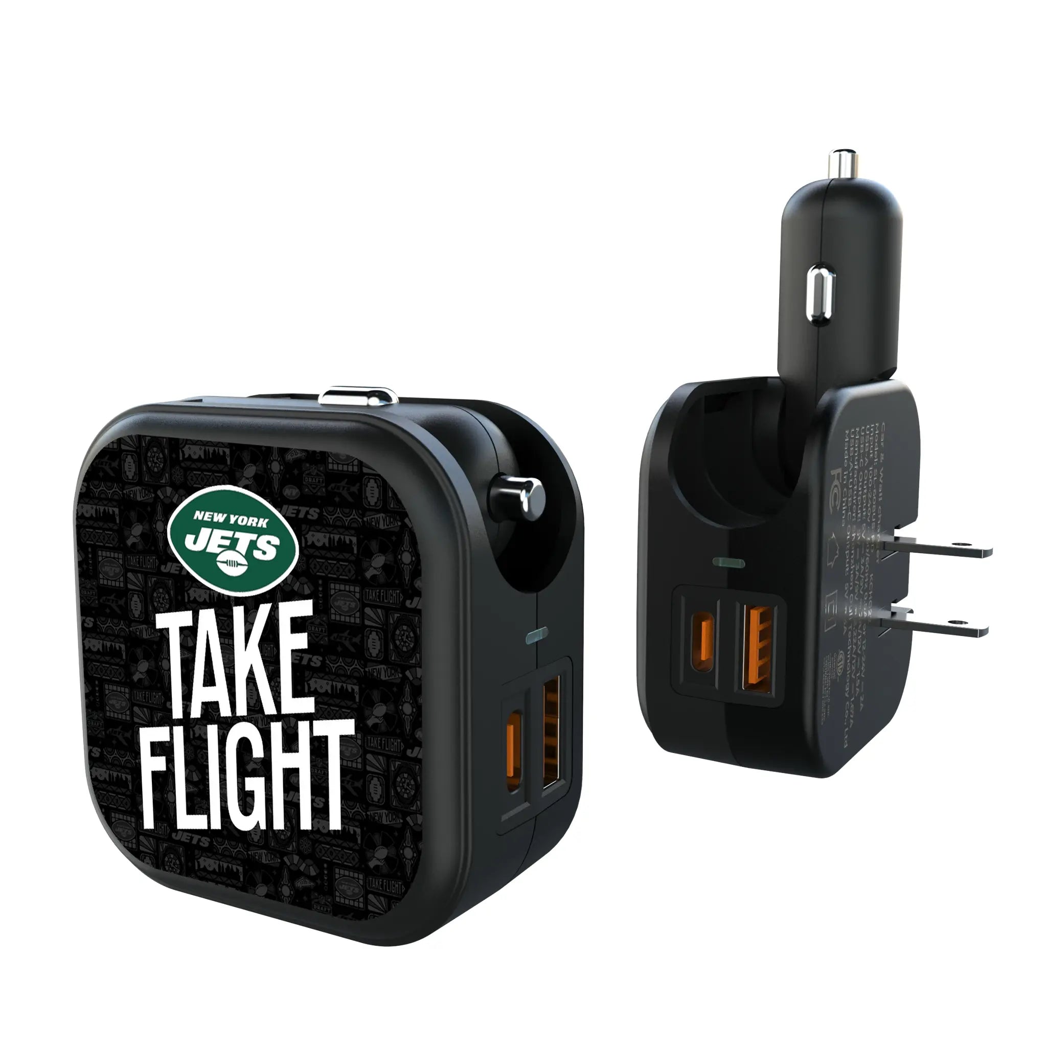 New York Jets 2024 Illustrated Limited Edition 2 in 1 USB A/C Charger