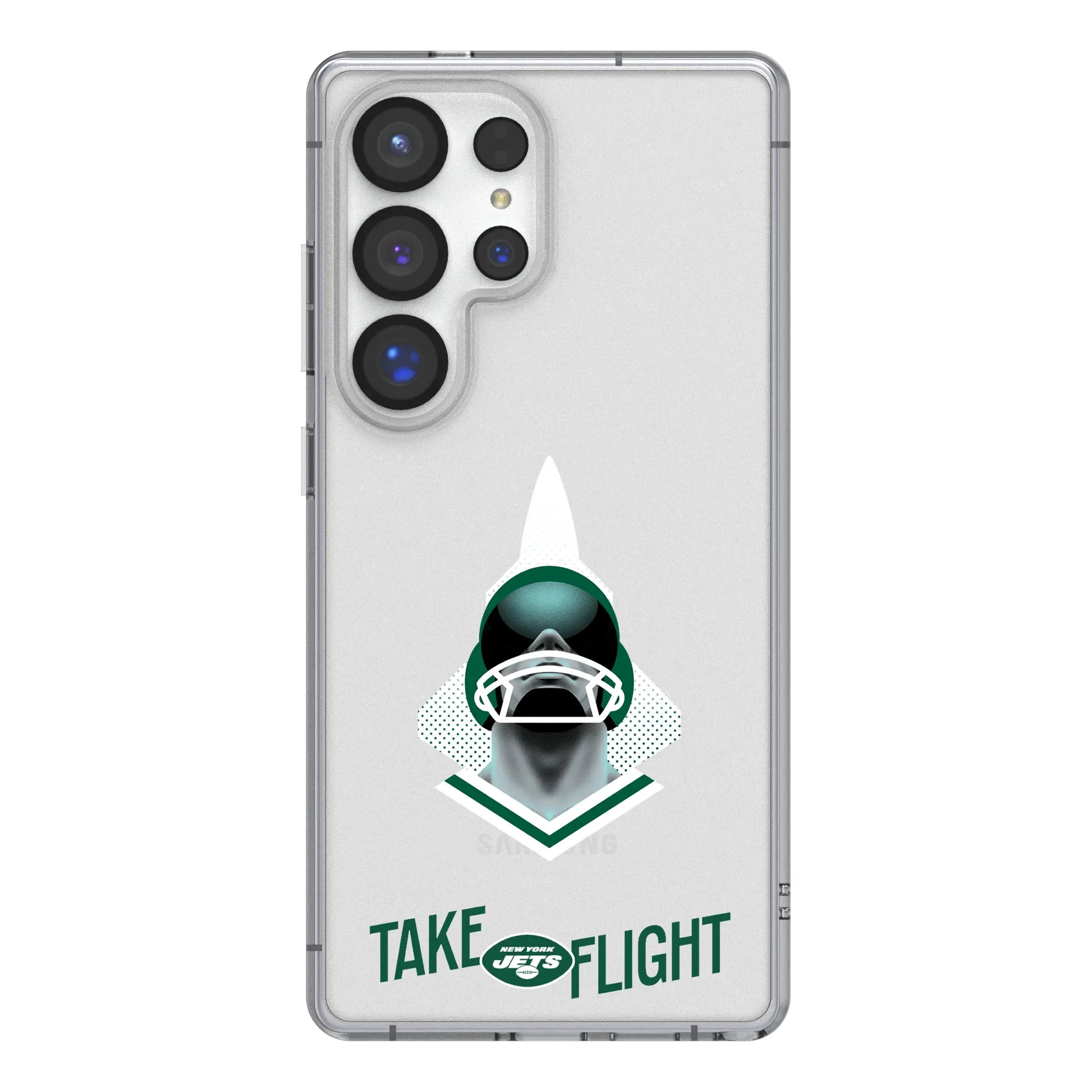 New York Jets 2024 Edition Clear Phone Case for Samsung Galaxy