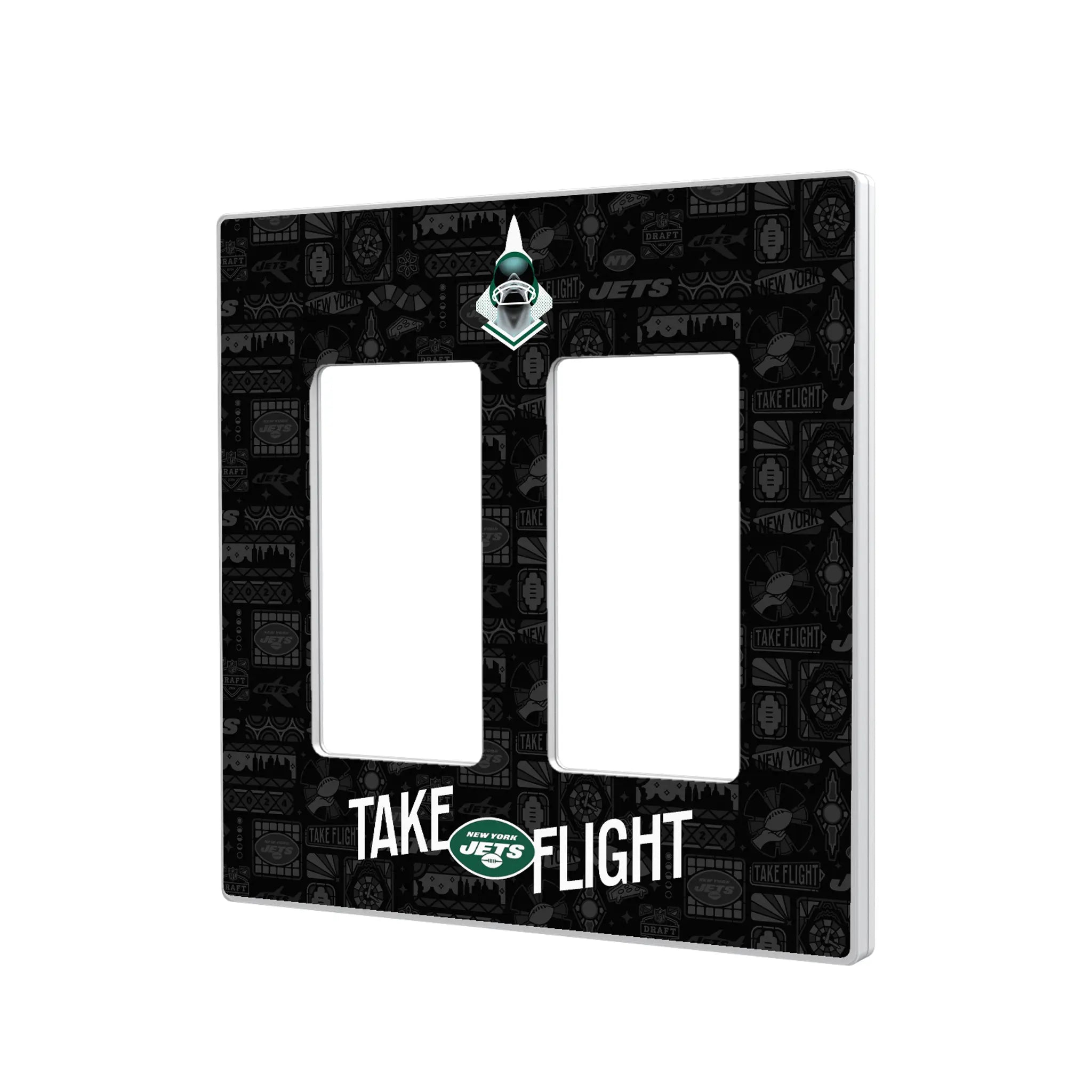New York Jets 2024 Illustrated Limited Edition Hidden-Screw Light Switch Plate
