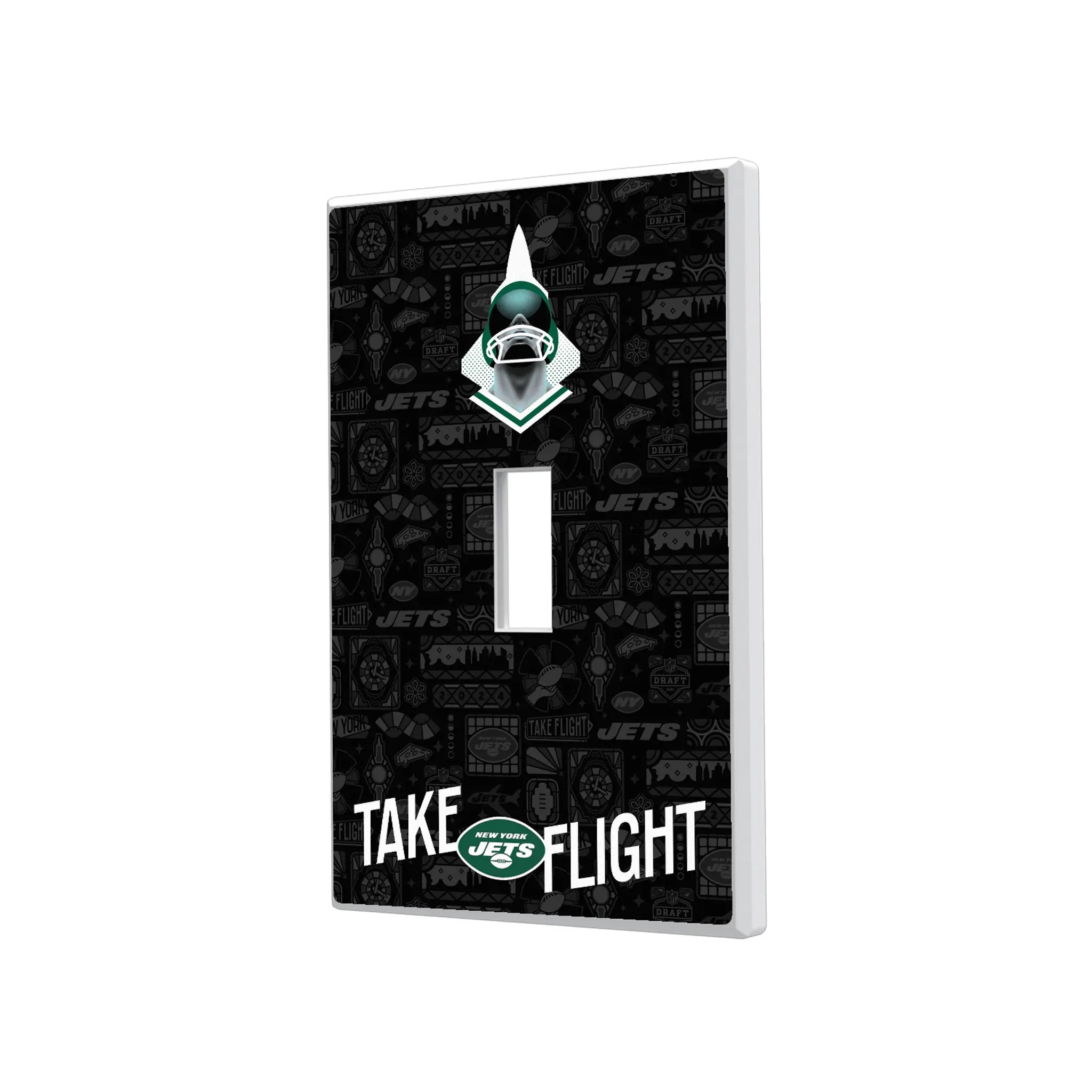 New York Jets 2024 Illustrated Limited Edition Hidden-Screw Light Switch Plate