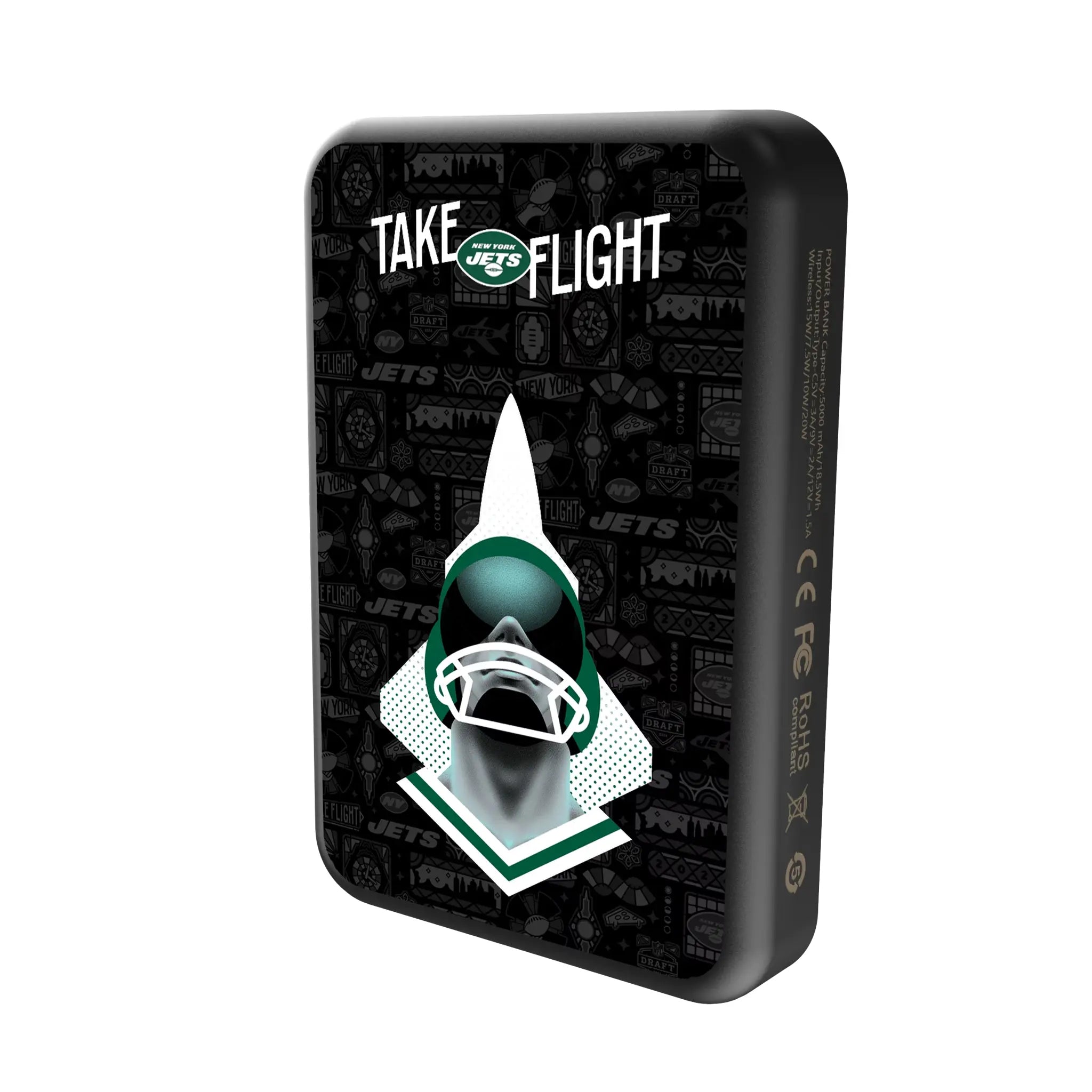 New York Jets 2024 Illustrated Limited Edition Wireless Mag Power Bank