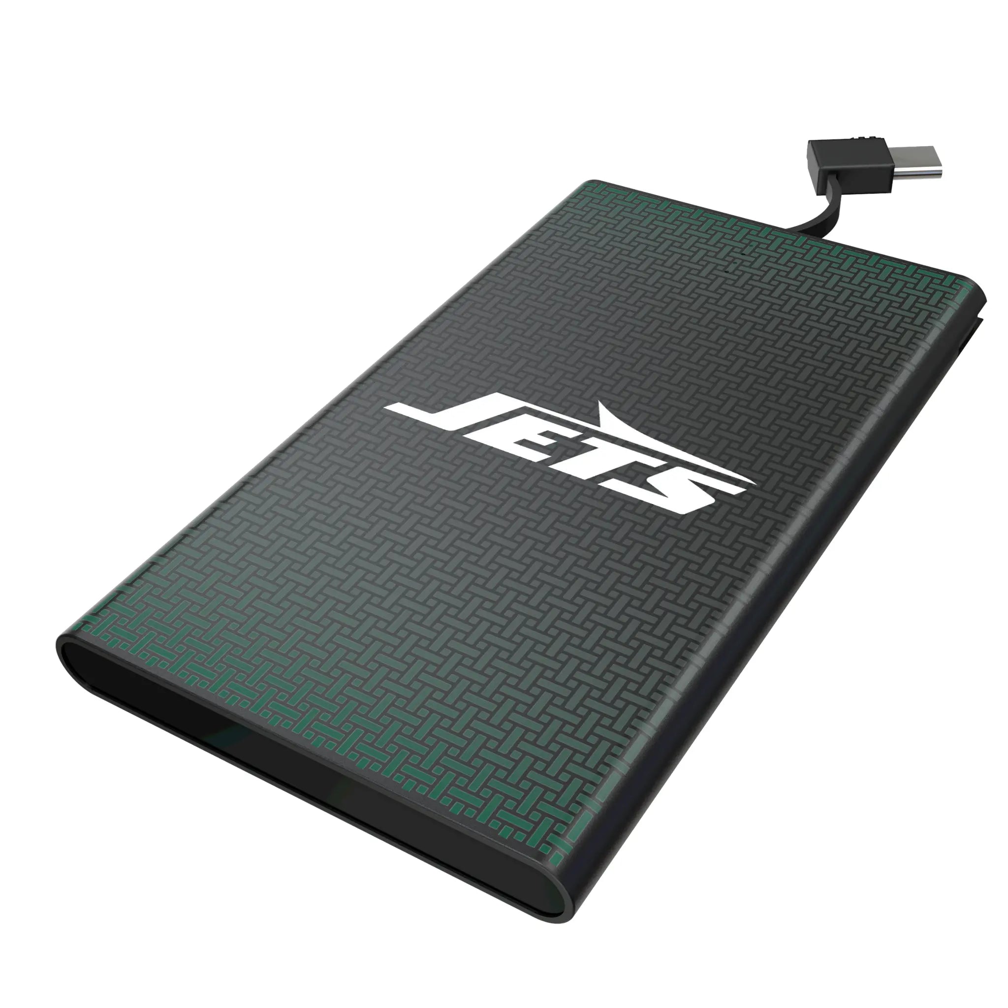 New York Jets Linen 5000mAh Flat Powerbank