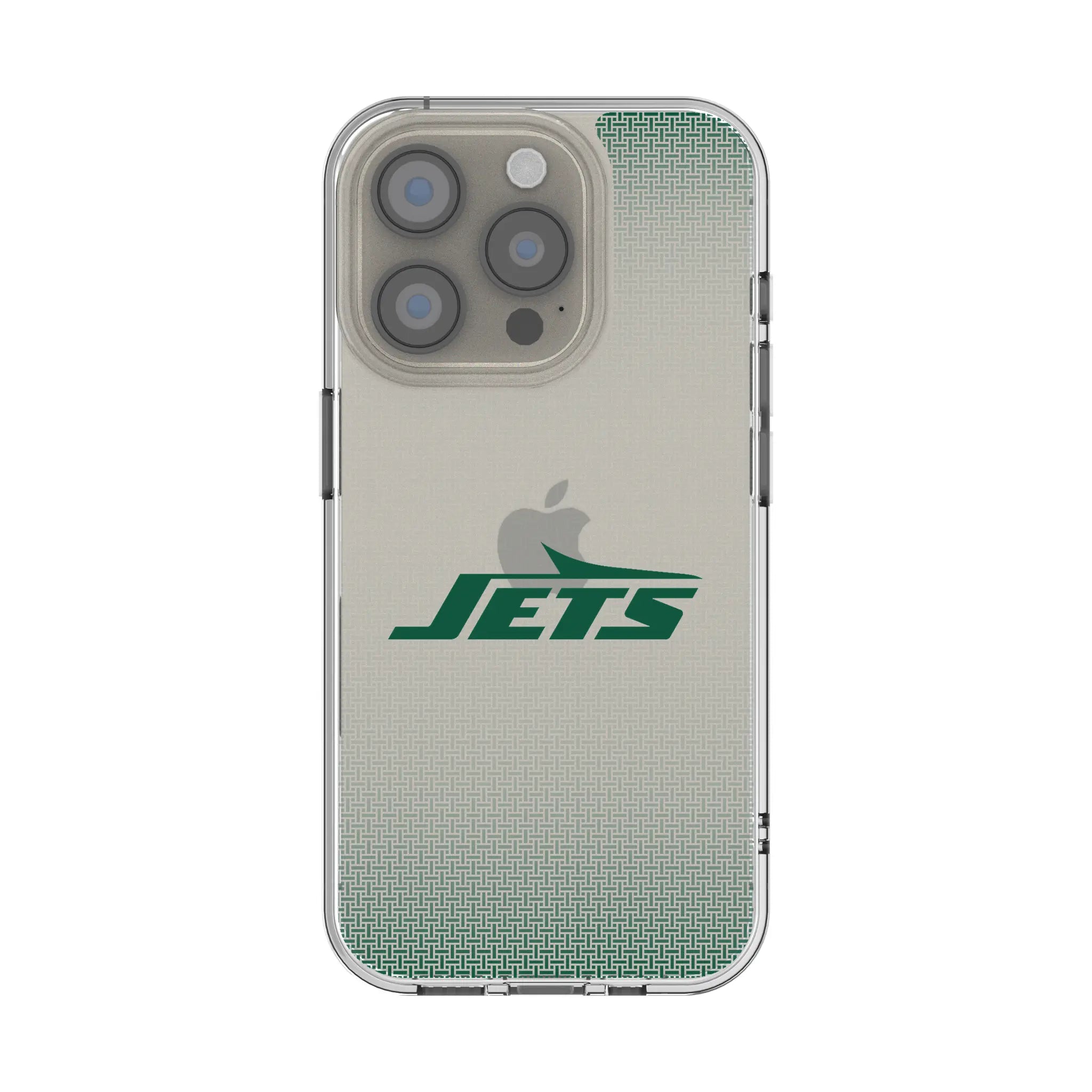 New York Jets Linen Clear Phone Case for Apple iPhone