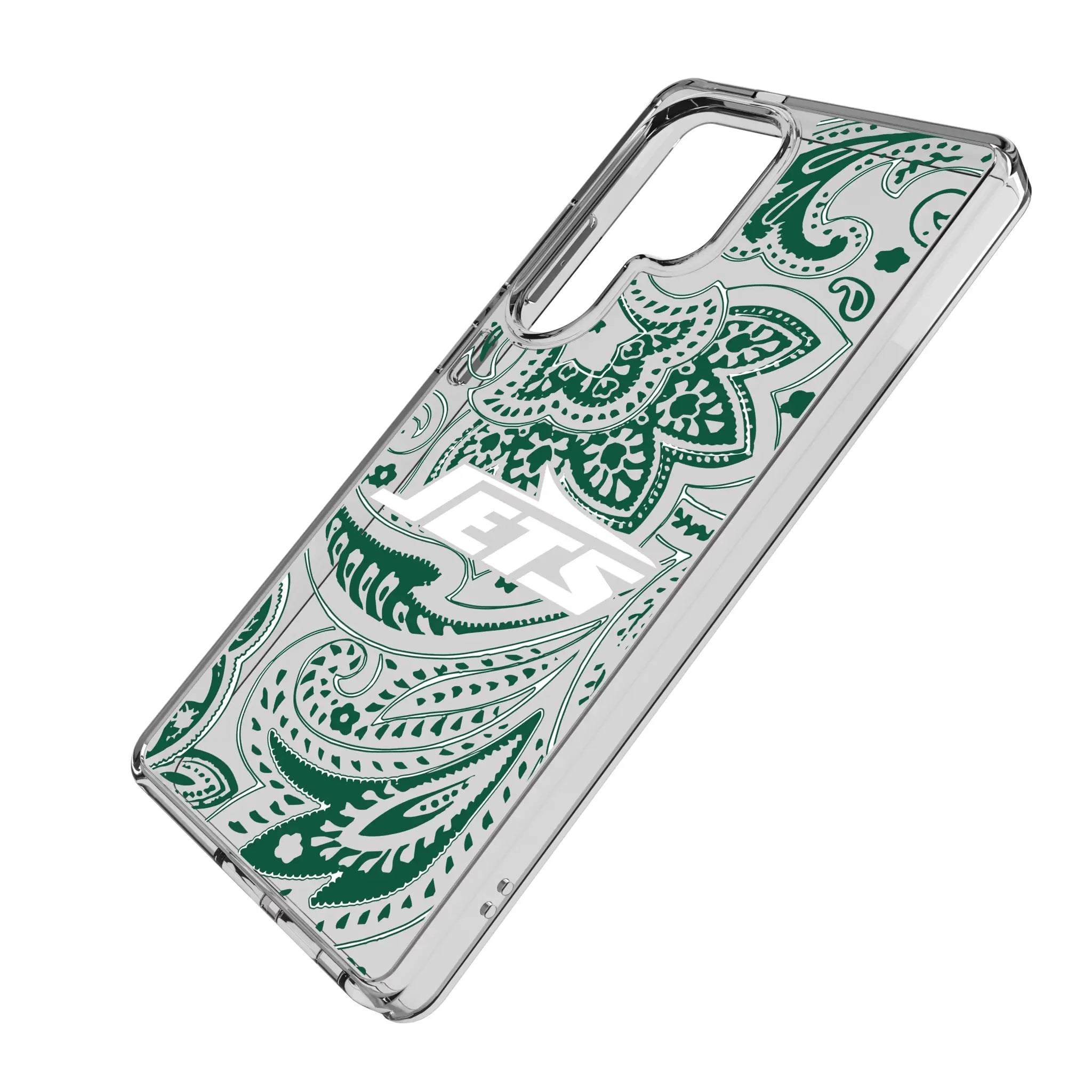 New York Jets Paisley Clear Phone Case for Samsung Galaxy
