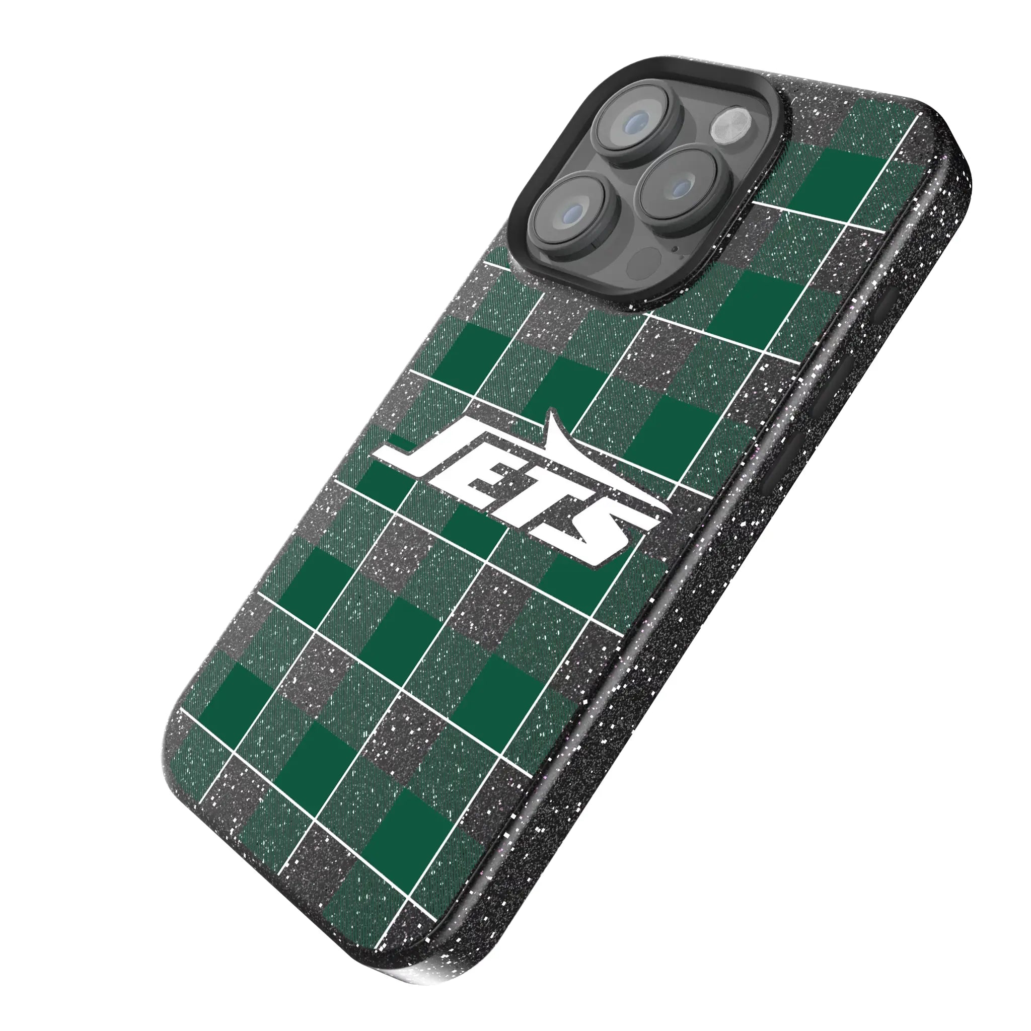New York Jets Plaid Bling Phone Case