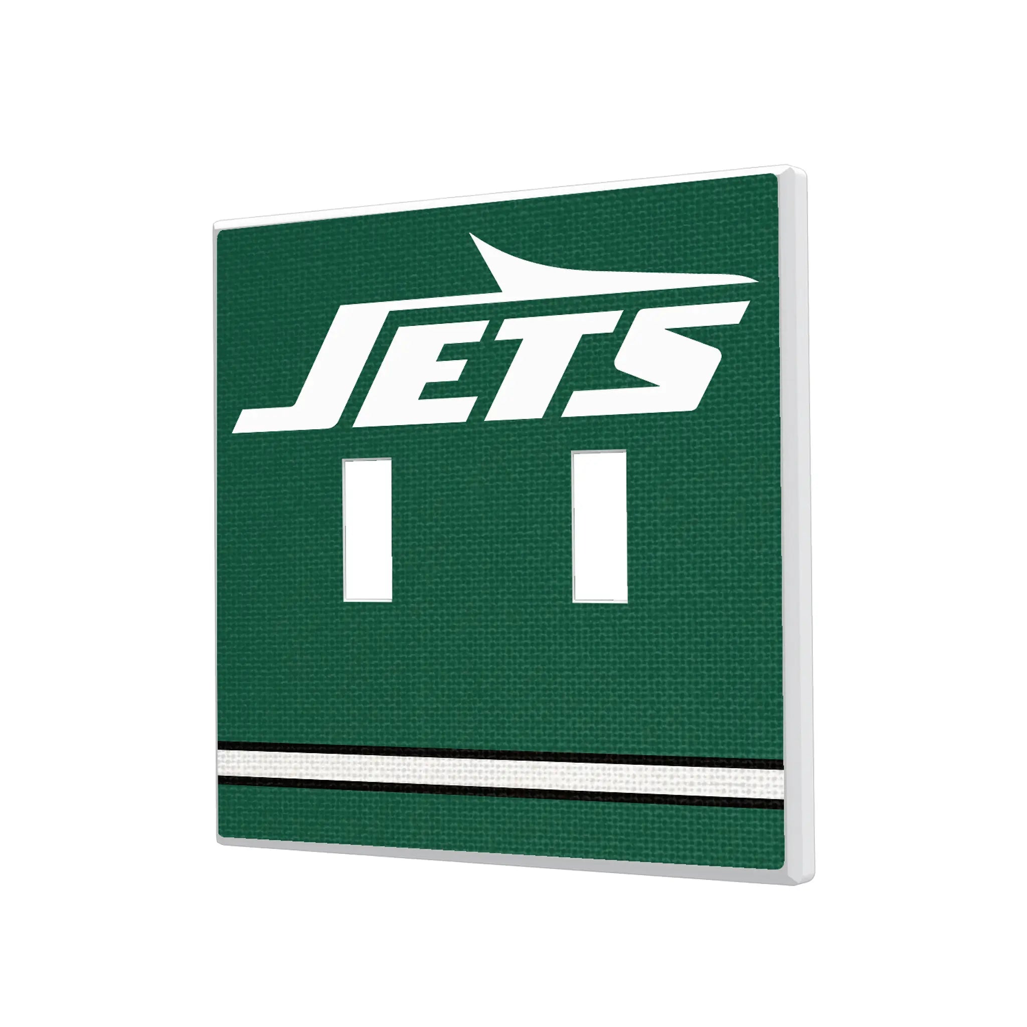 New York Jets Stripe Hidden-Screw Light Switch Plate