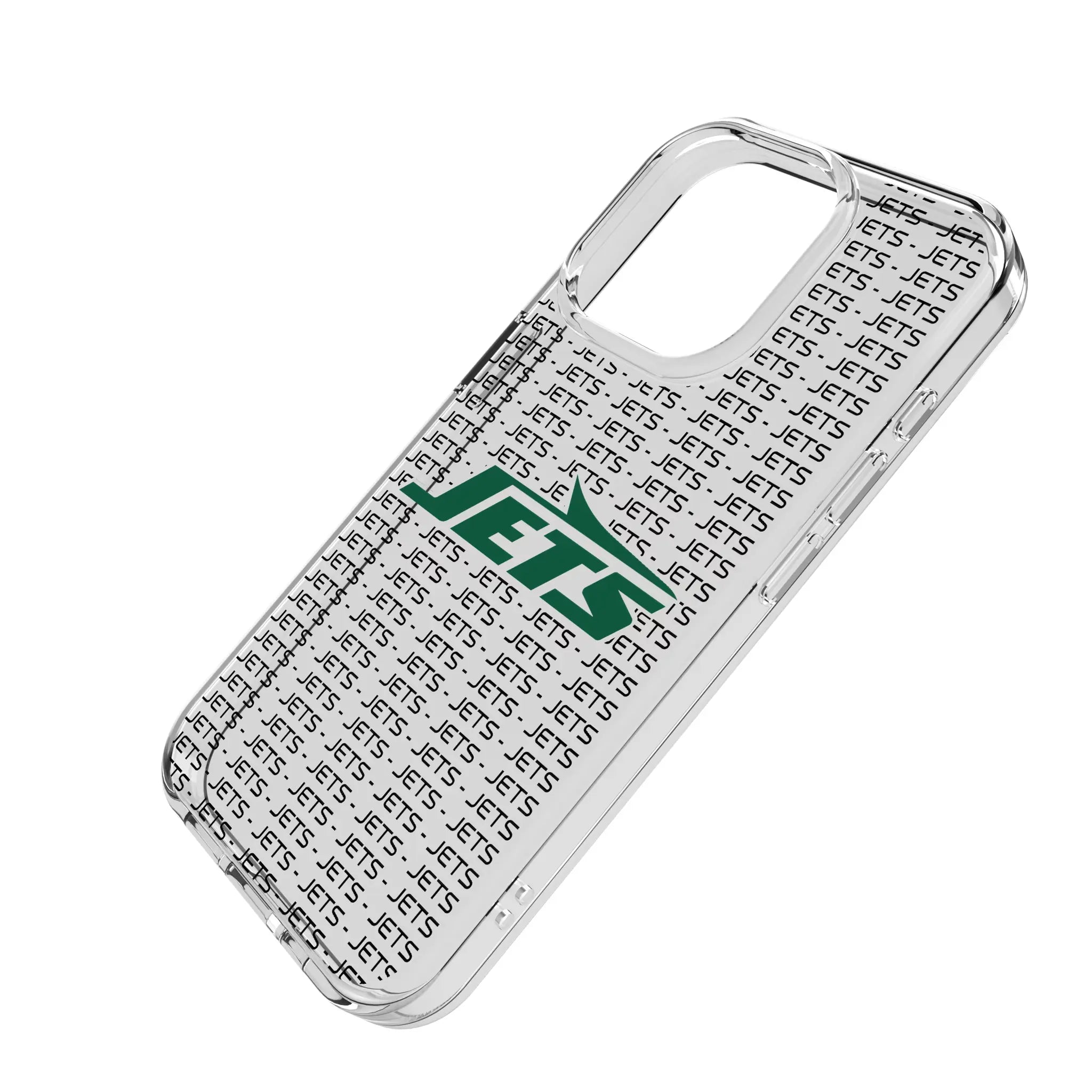 New York Jets Text Backdrop Clear Phone Case for Apple iPhone
