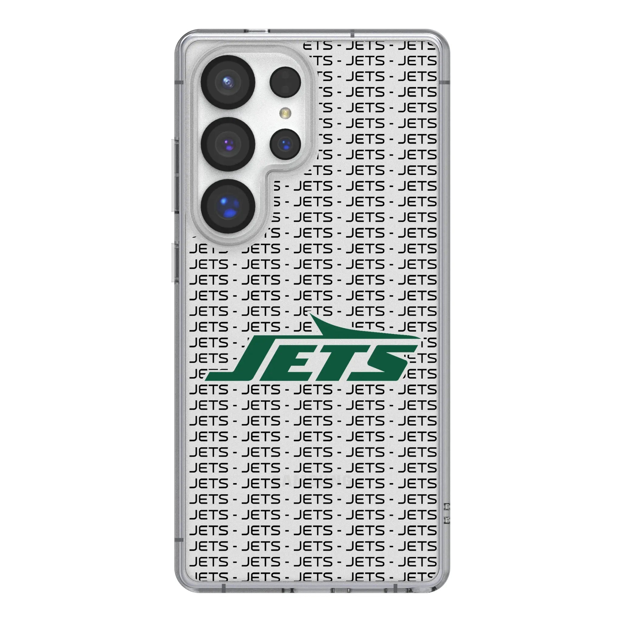 New York Jets Text Backdrop Clear Phone Case for Samsung Galaxy
