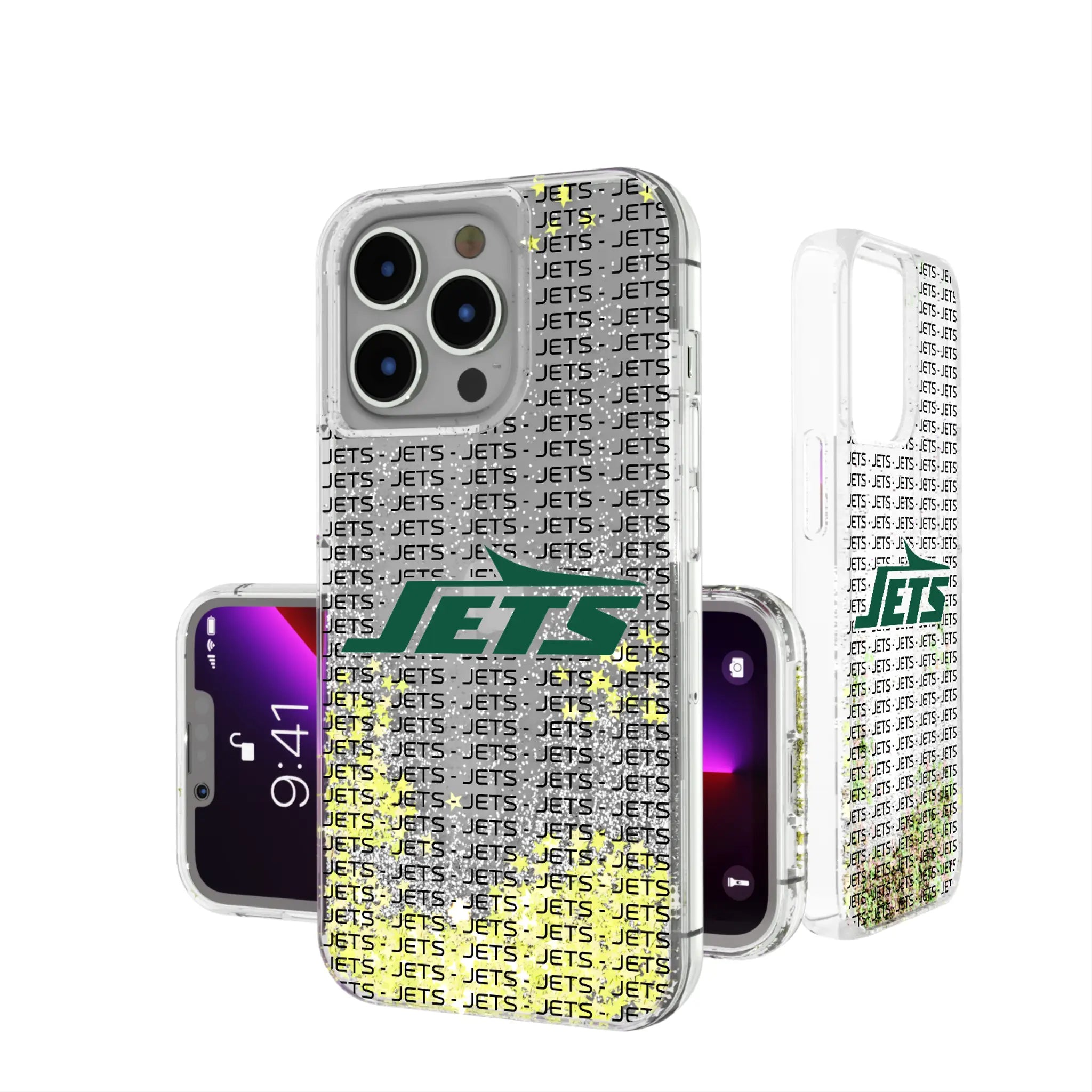 New York Jets Text Backdrop Glitter Phone Case