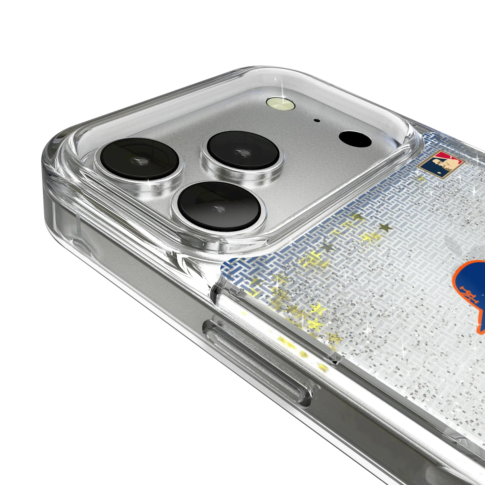 New York Mets 2014 - Cooperstown Collection Linen Glitter Phone Case