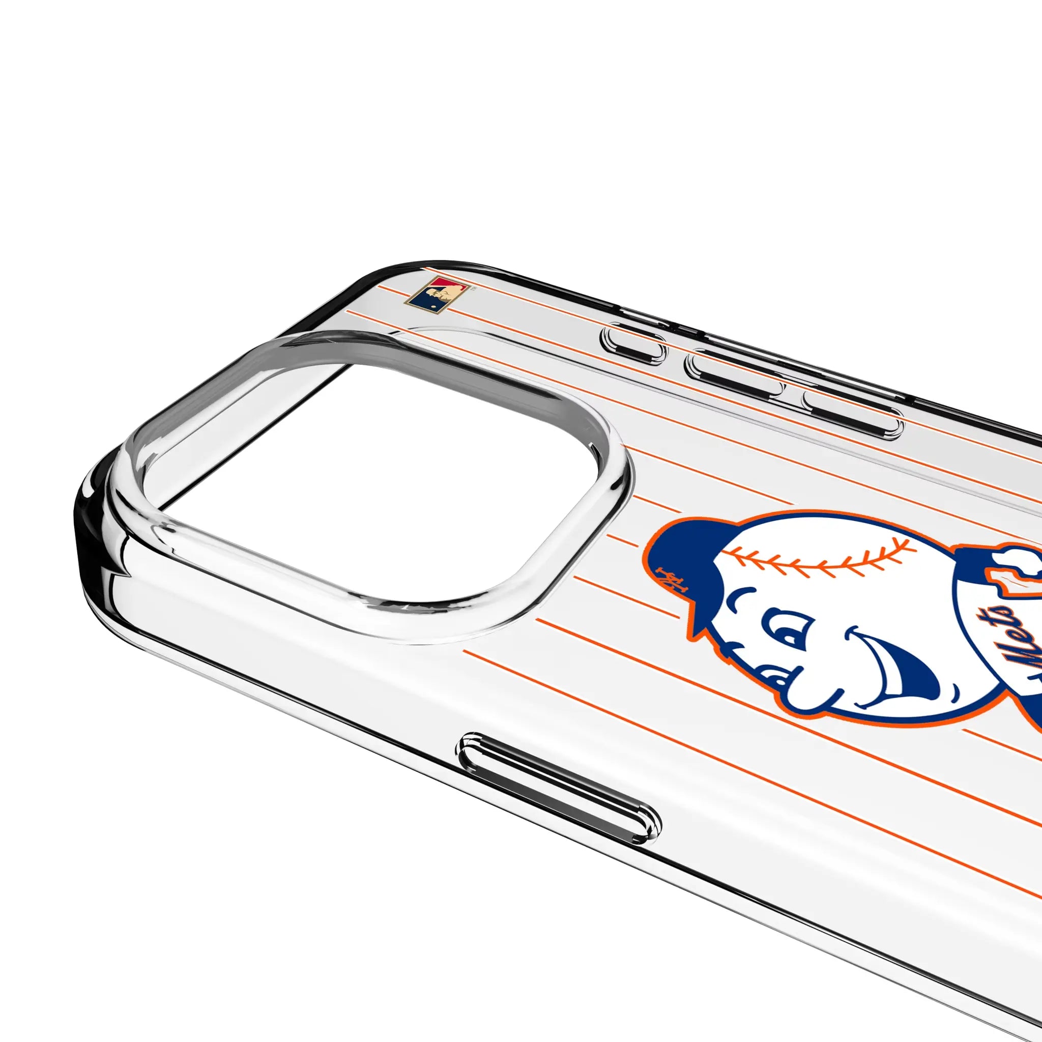New York Mets 2014 - Cooperstown Collection Pinstripe Clear Phone Case for Apple iPhone