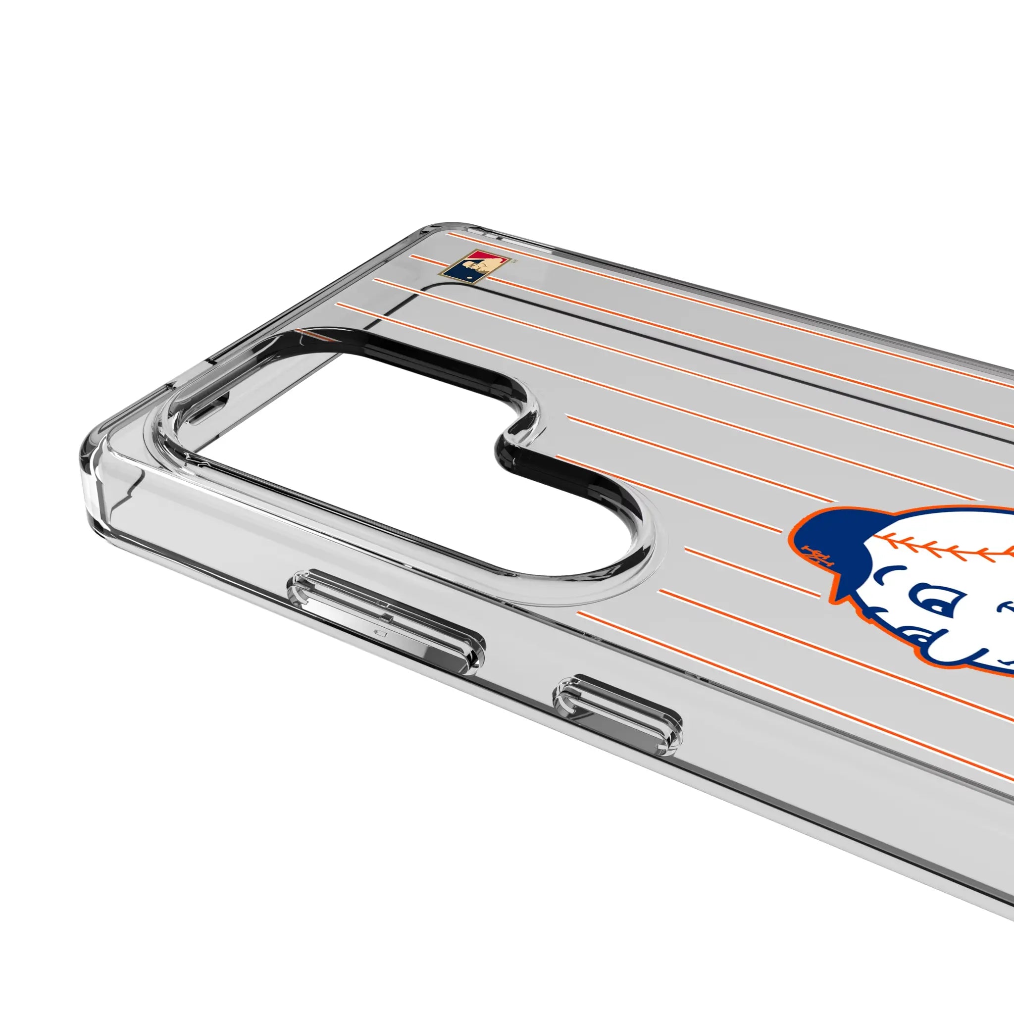 New York Mets 2014 - Cooperstown Collection Pinstripe Clear Phone Case for Samsung Galaxy