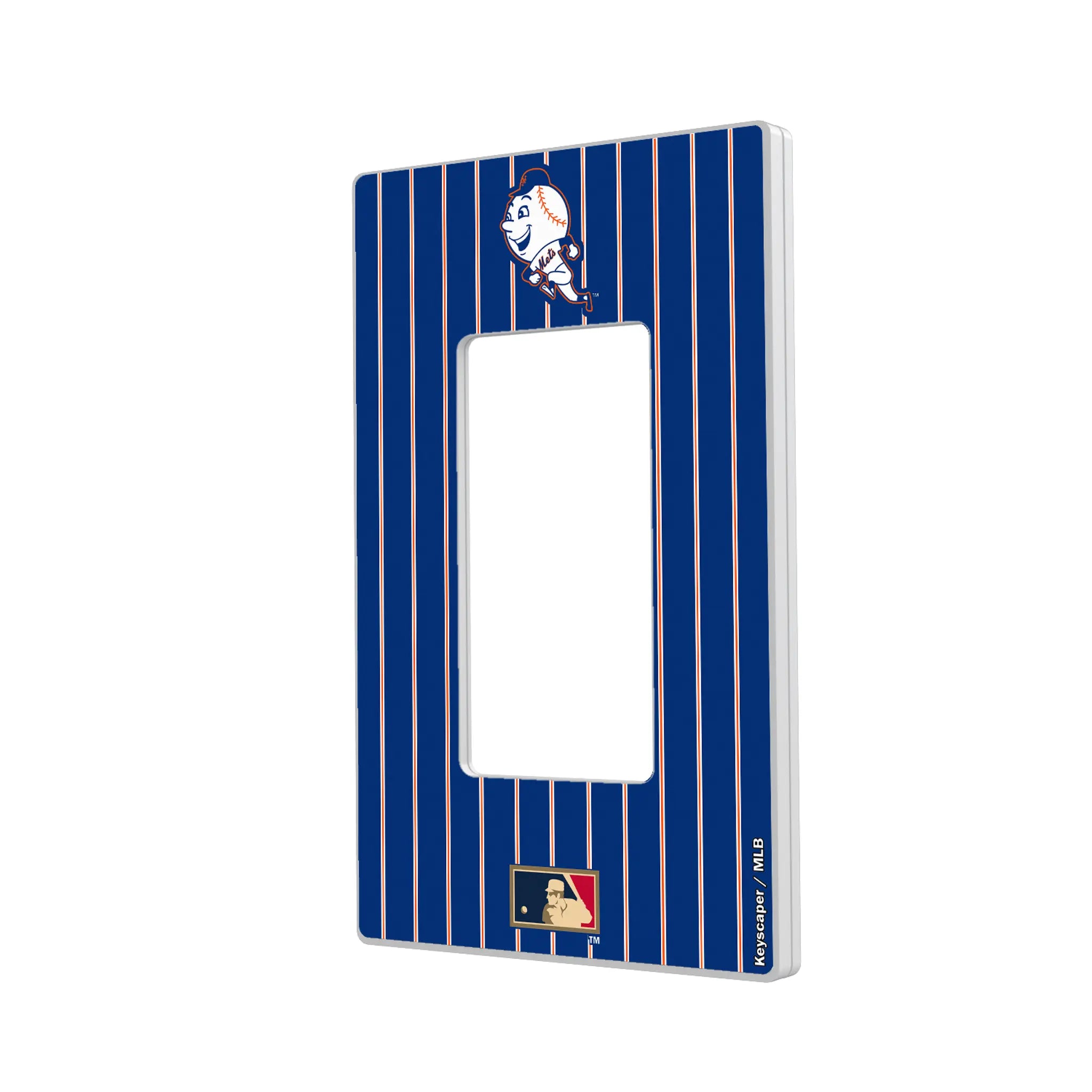 New York Mets 2014 - Cooperstown Collection Pinstripe Hidden-Screw Light Switch Plate