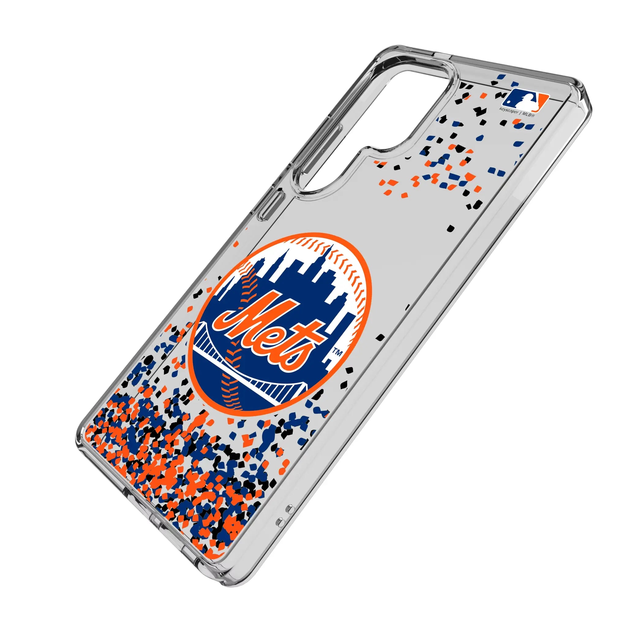 New York Mets Confetti Clear Phone Case for Samsung Galaxy