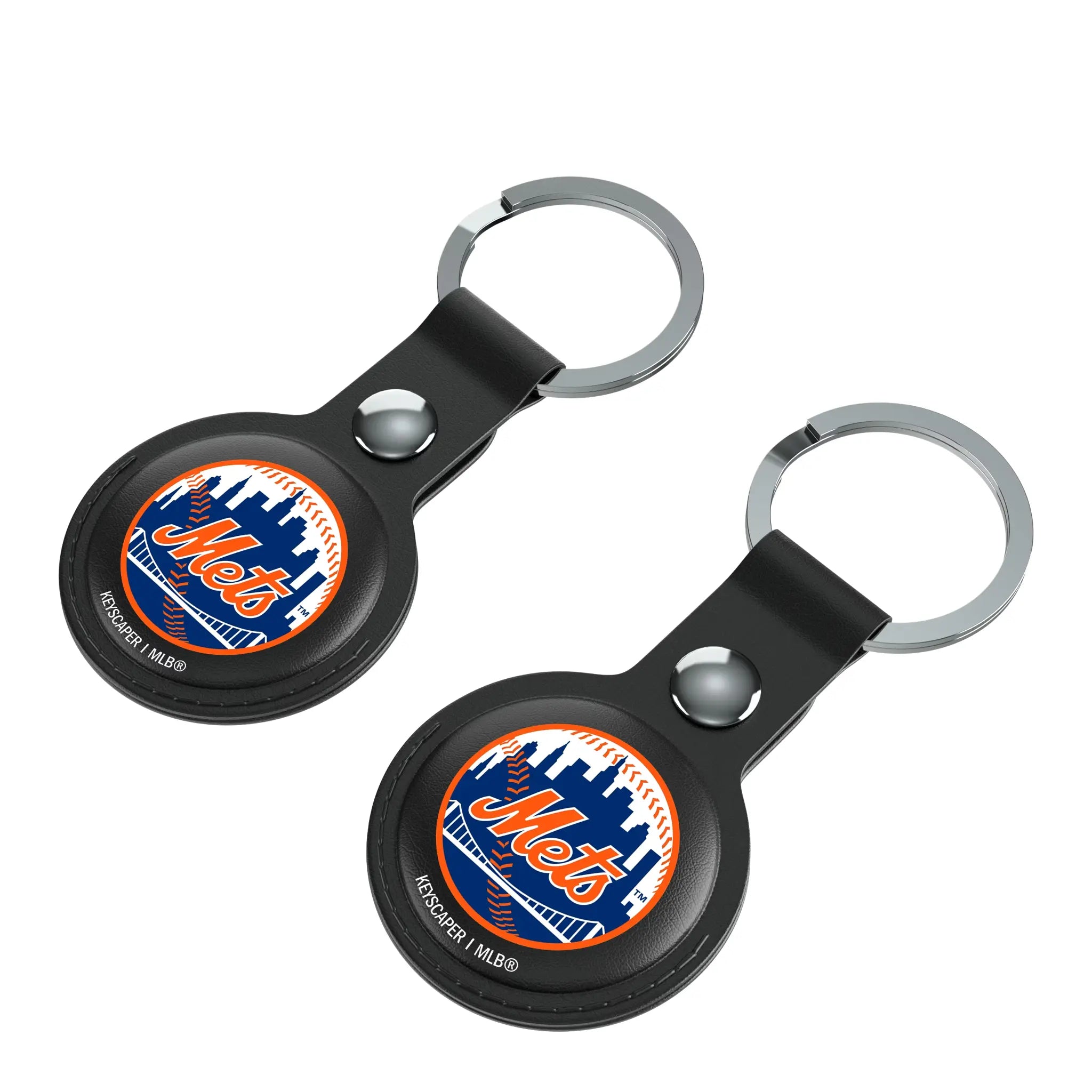 New York Mets Insignia Black Airtag Holder 2-Pack