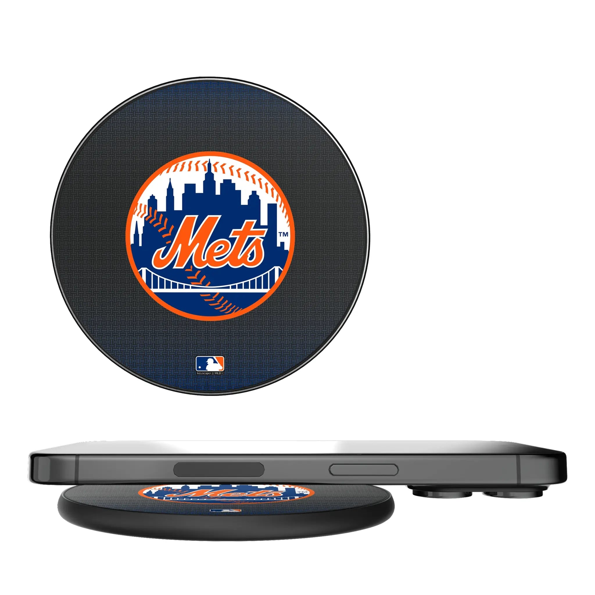 New York Mets Linen 15-Watt Wireless Charger