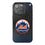 New York Mets Linen Bling Phone Case for Apple iPhone
