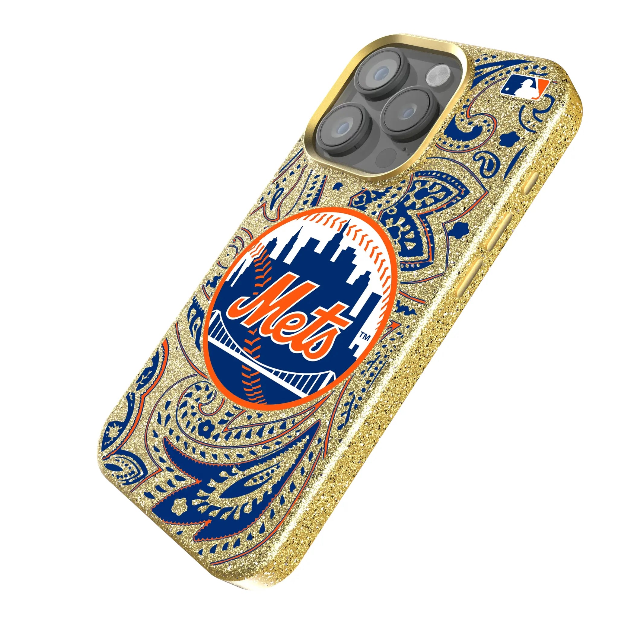 New York Mets Paisley Bling Phone Case
