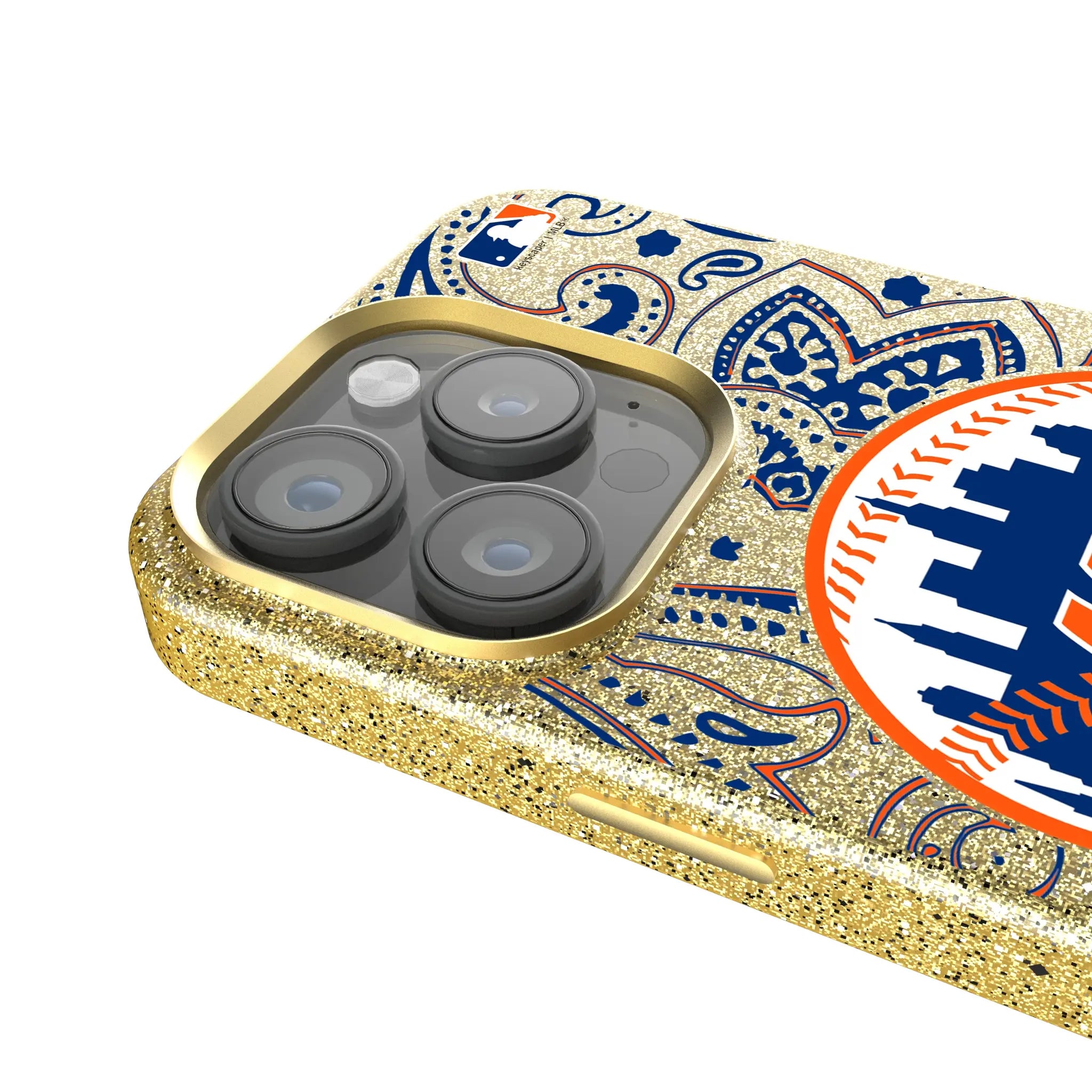 New York Mets Paisley Bling Phone Case