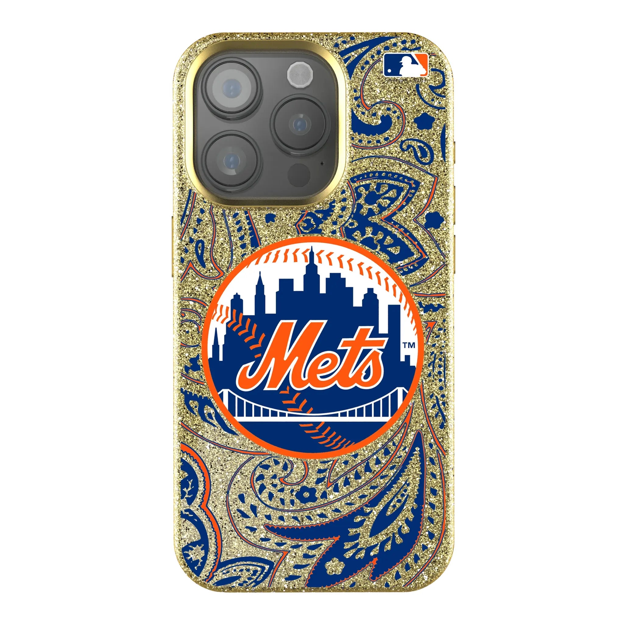 New York Mets Paisley Bling Phone Case