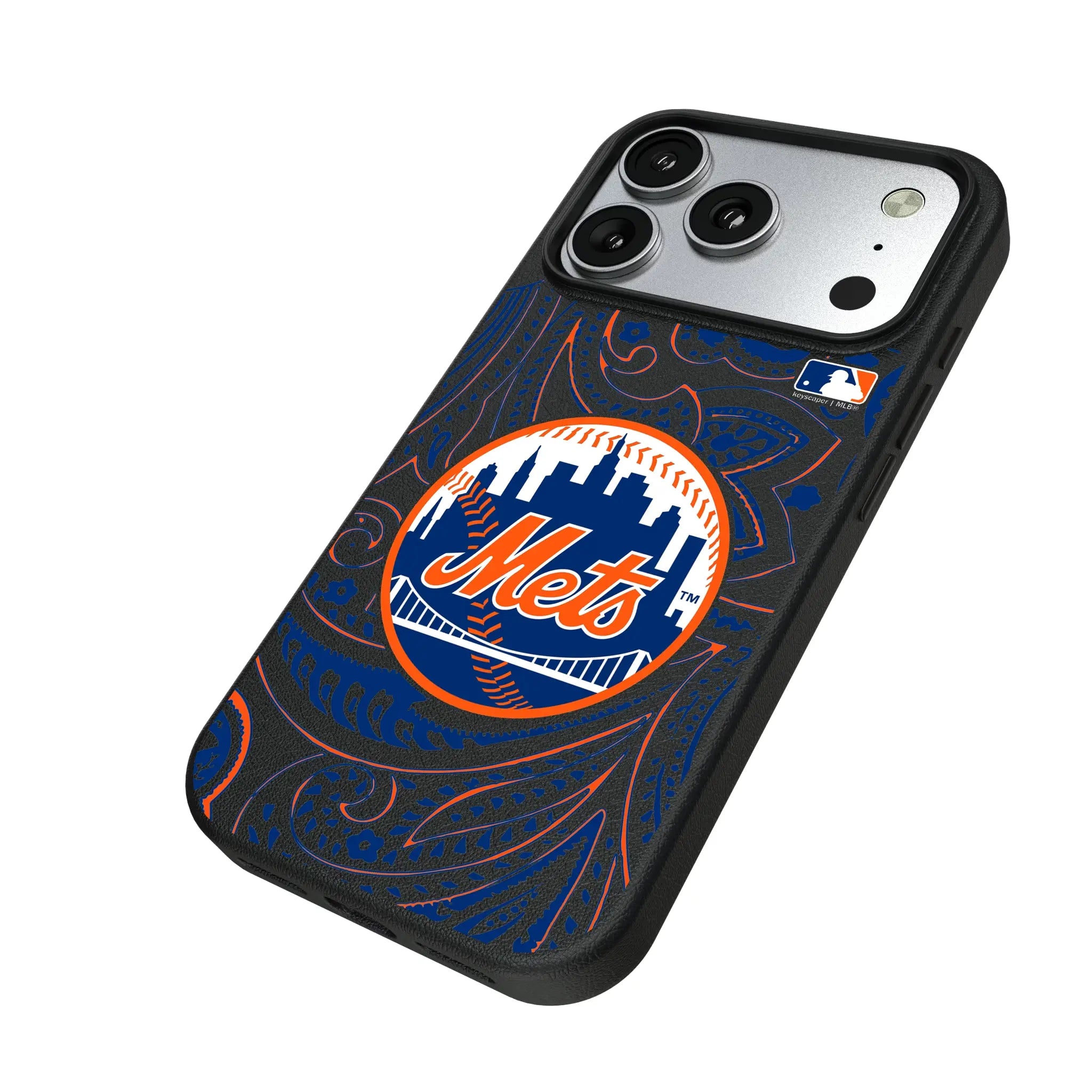 New York Mets Paisley MagSafe Compatible Phone Case for Apple iPhone