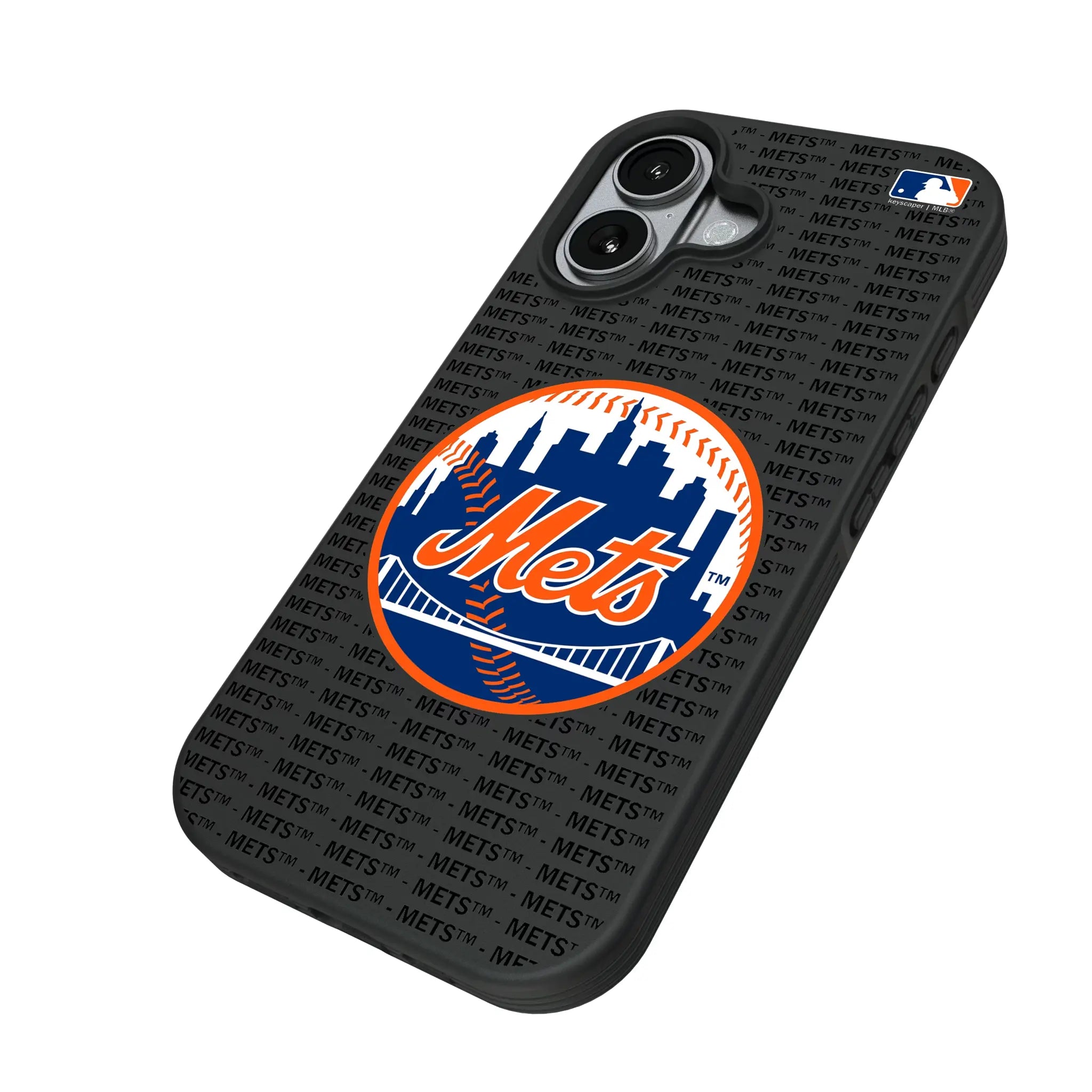 New York Mets Text Backdrop Bump Phone Case