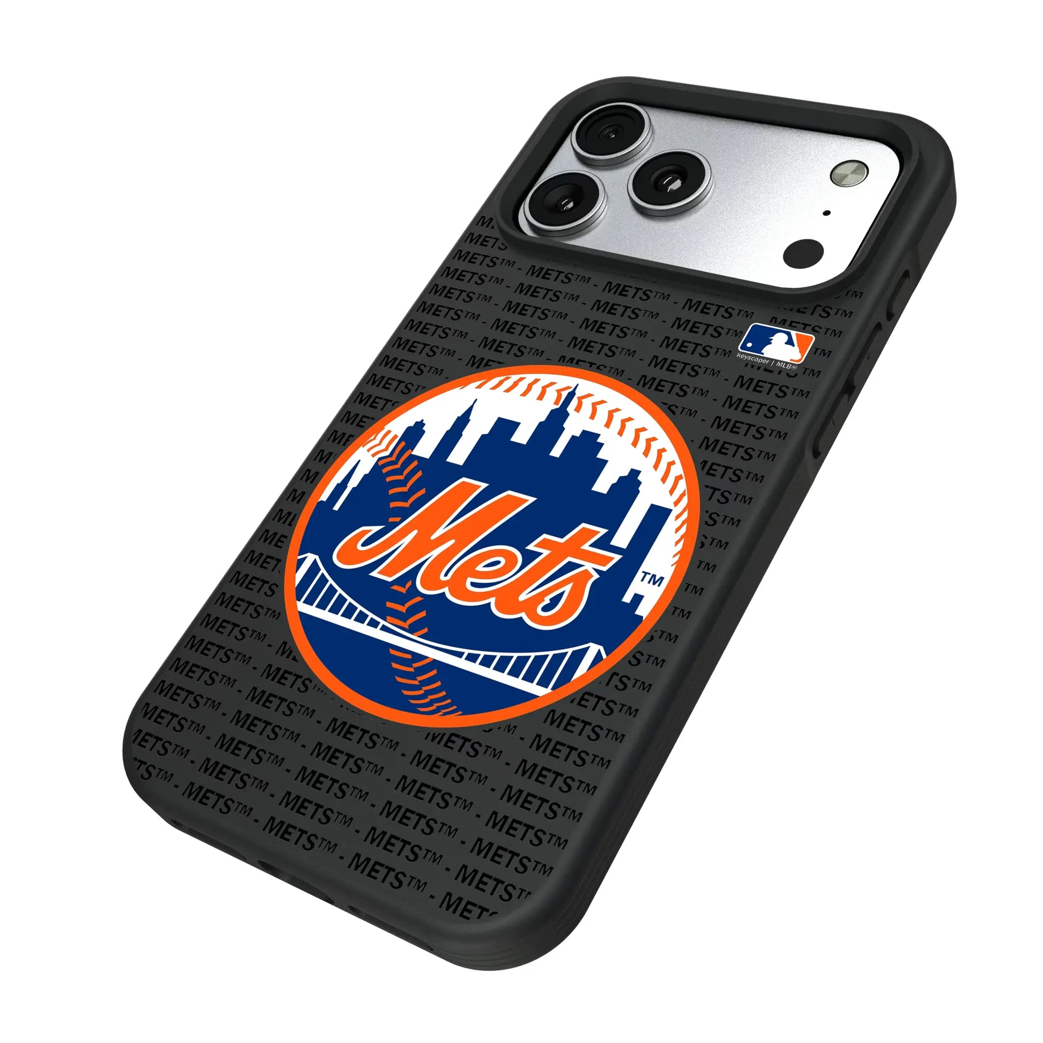 New York Mets Text Backdrop Bump Phone Case
